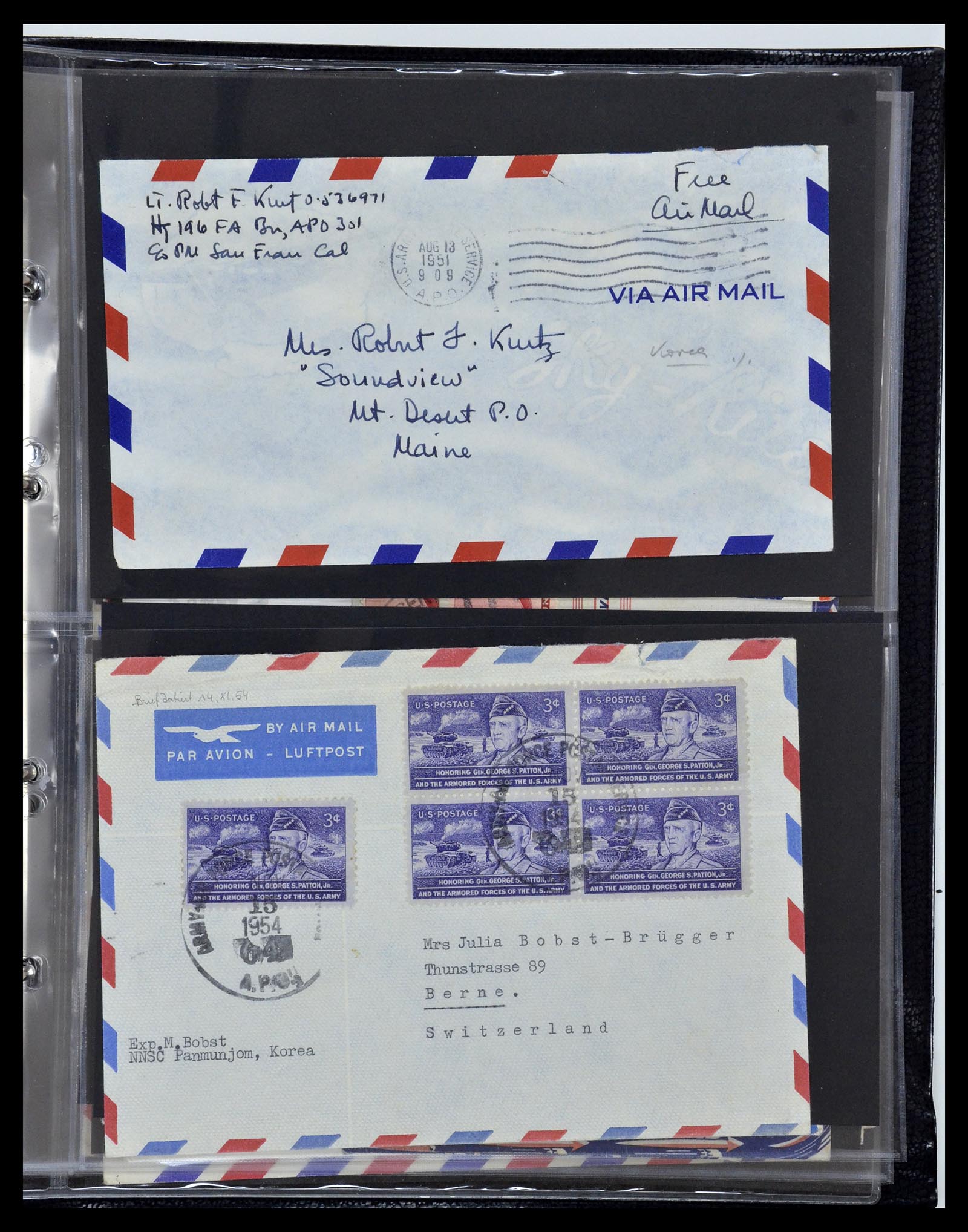 34960 125 - Postzegelverzameling 34960 USA veldpost brieven 1941-1973.