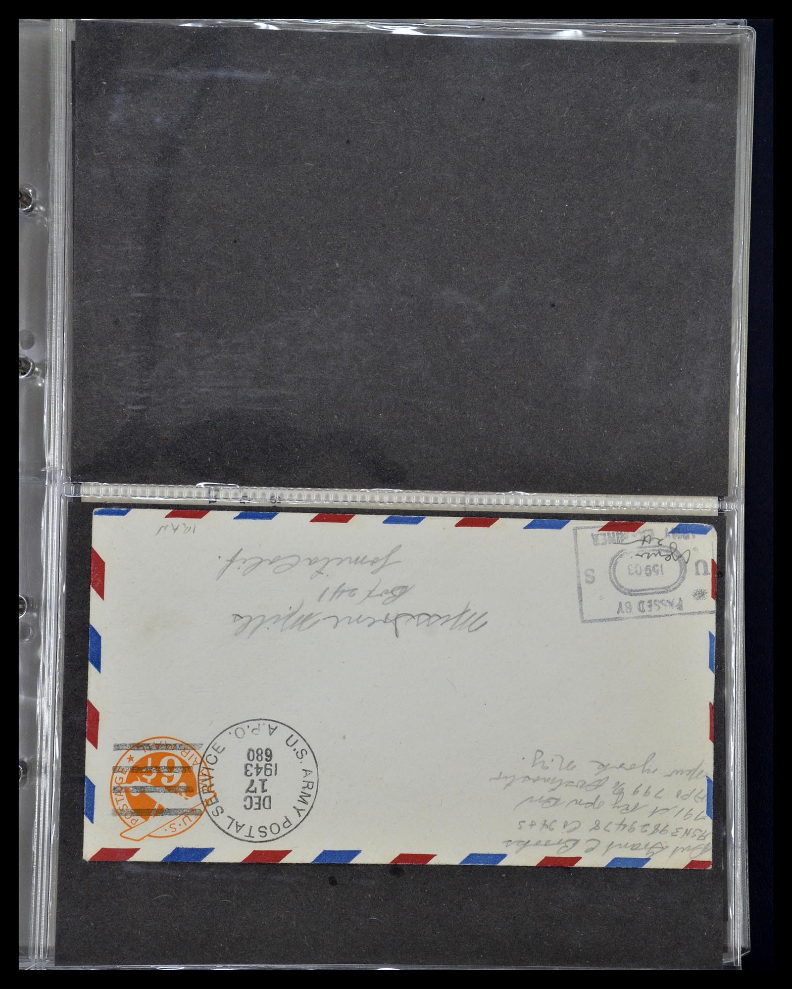 34960 202 - Postzegelverzameling 34960 USA veldpost brieven 1941-1973.