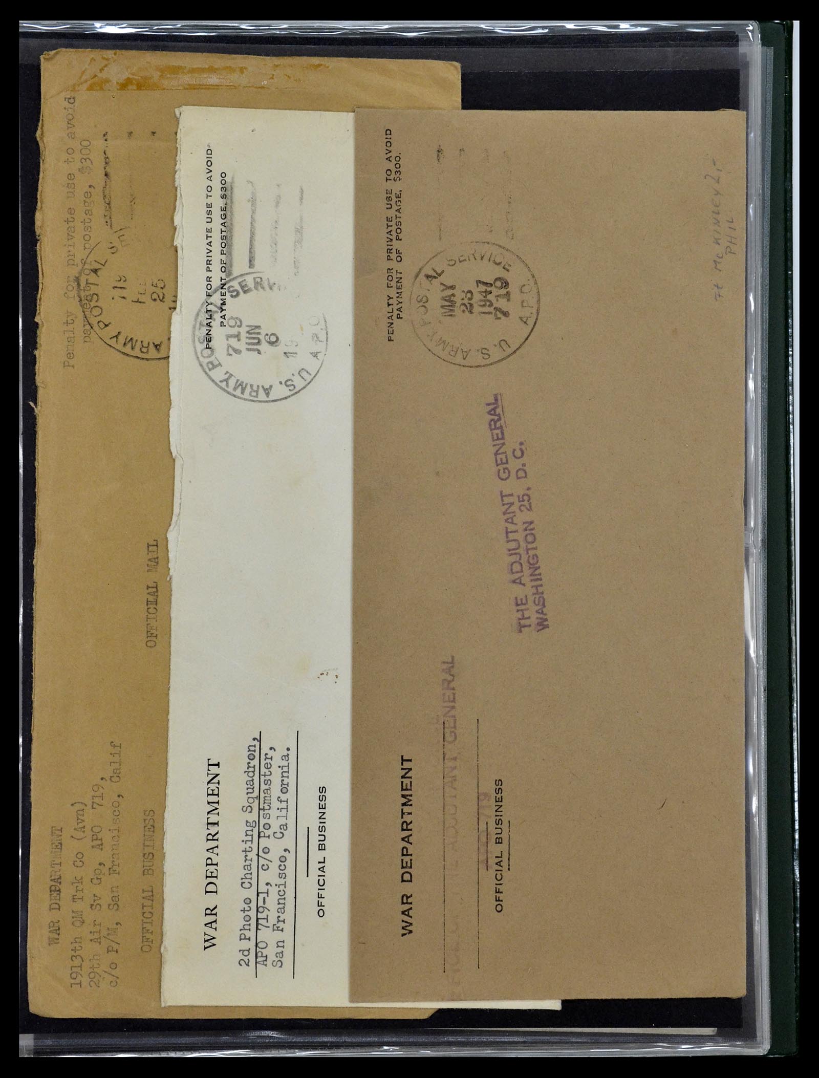 34960 233 - Postzegelverzameling 34960 USA veldpost brieven 1941-1973.