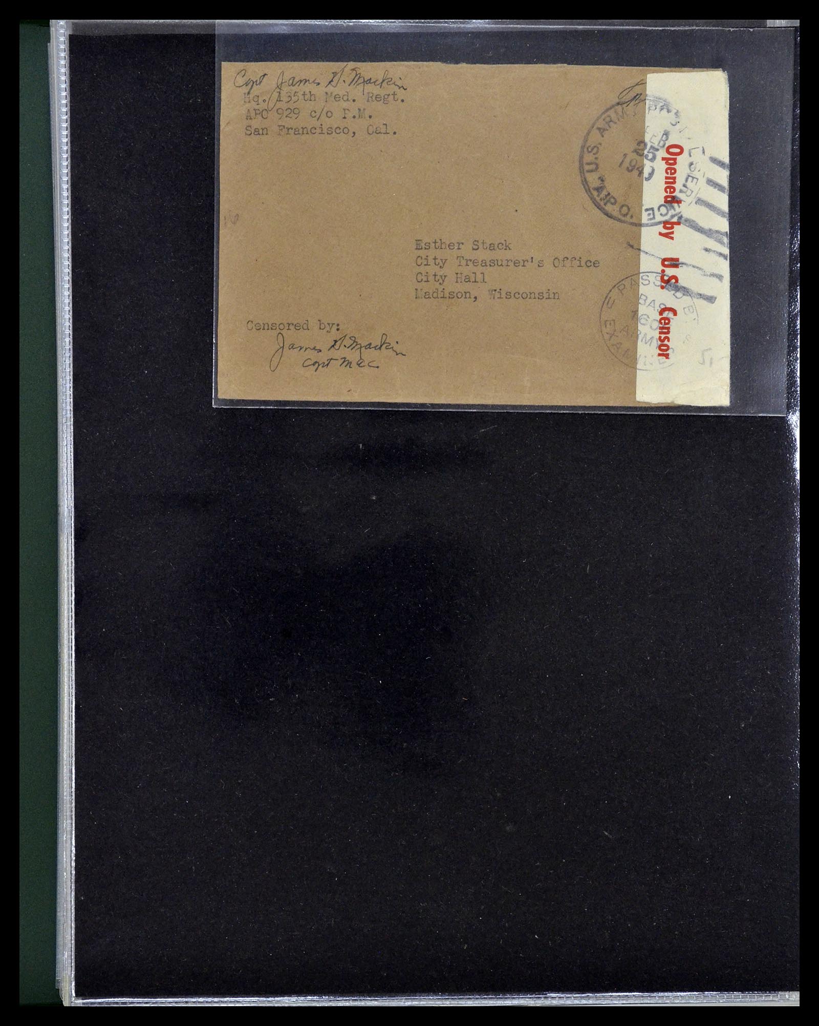 34960 245 - Postzegelverzameling 34960 USA veldpost brieven 1941-1973.