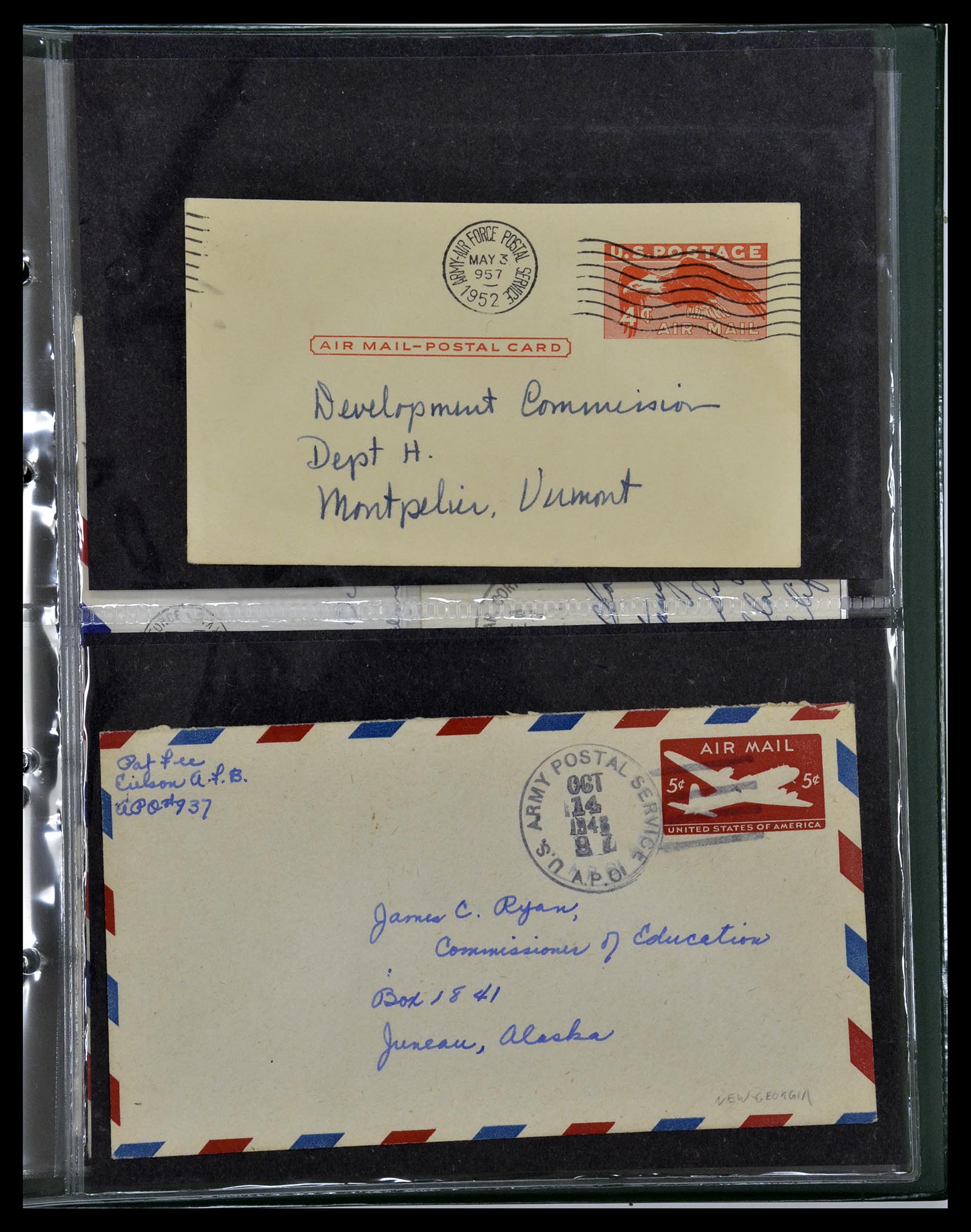 34960 247 - Postzegelverzameling 34960 USA veldpost brieven 1941-1973.