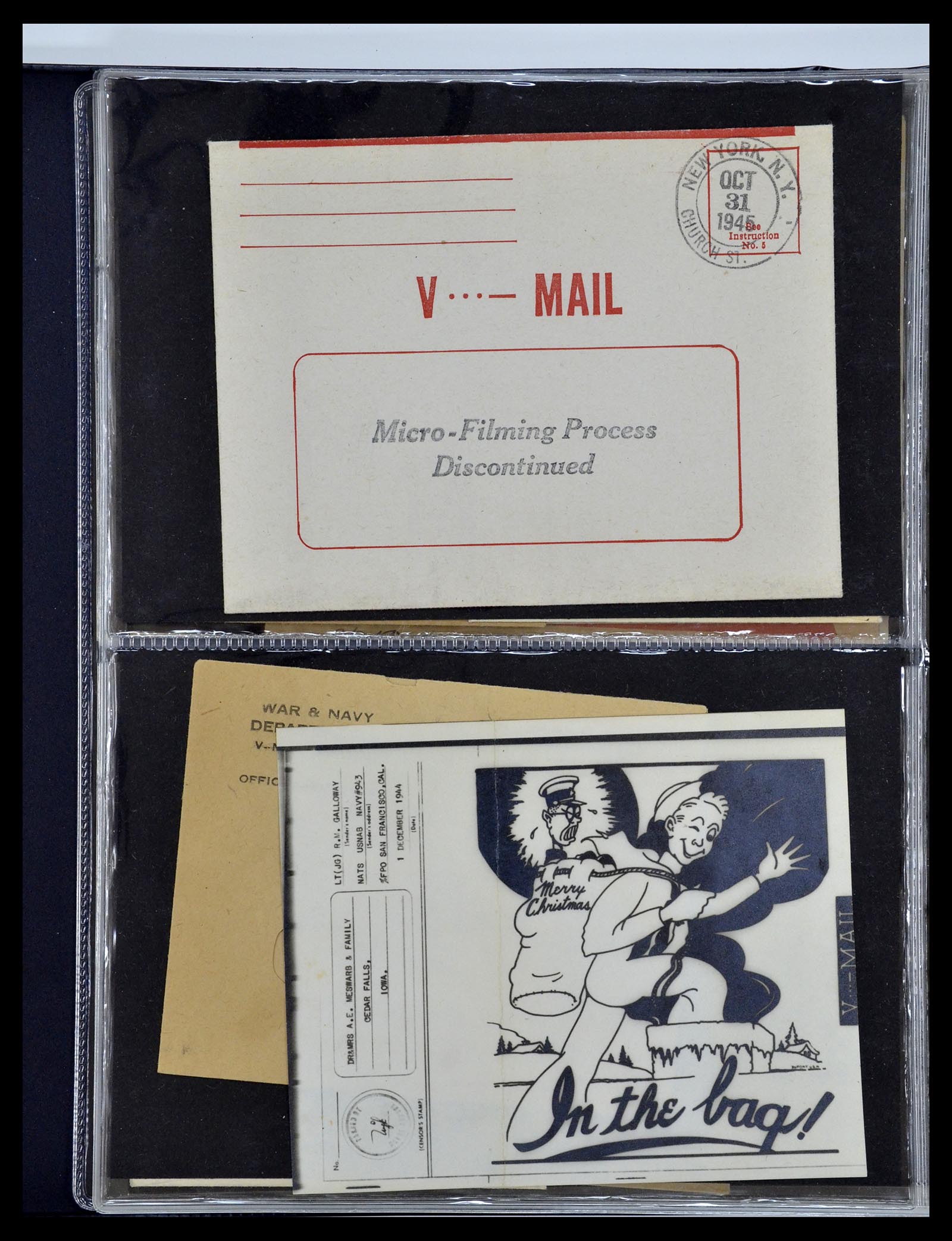 34960 262 - Postzegelverzameling 34960 USA veldpost brieven 1941-1973.