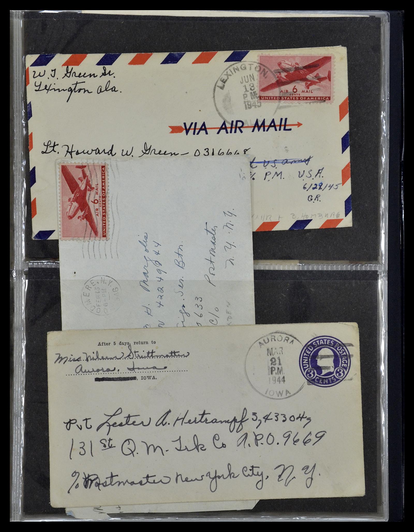 34960 275 - Postzegelverzameling 34960 USA veldpost brieven 1941-1973.