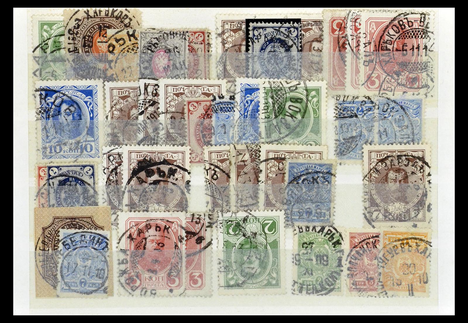 35038 070 - Postzegelverzameling 35038 Rusland afstempelingen 1864-1919.