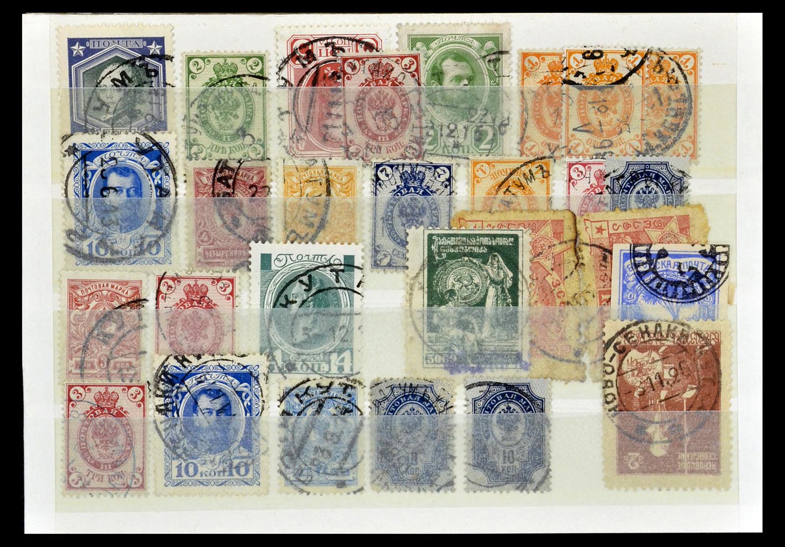 35038 090 - Postzegelverzameling 35038 Rusland afstempelingen 1864-1919.