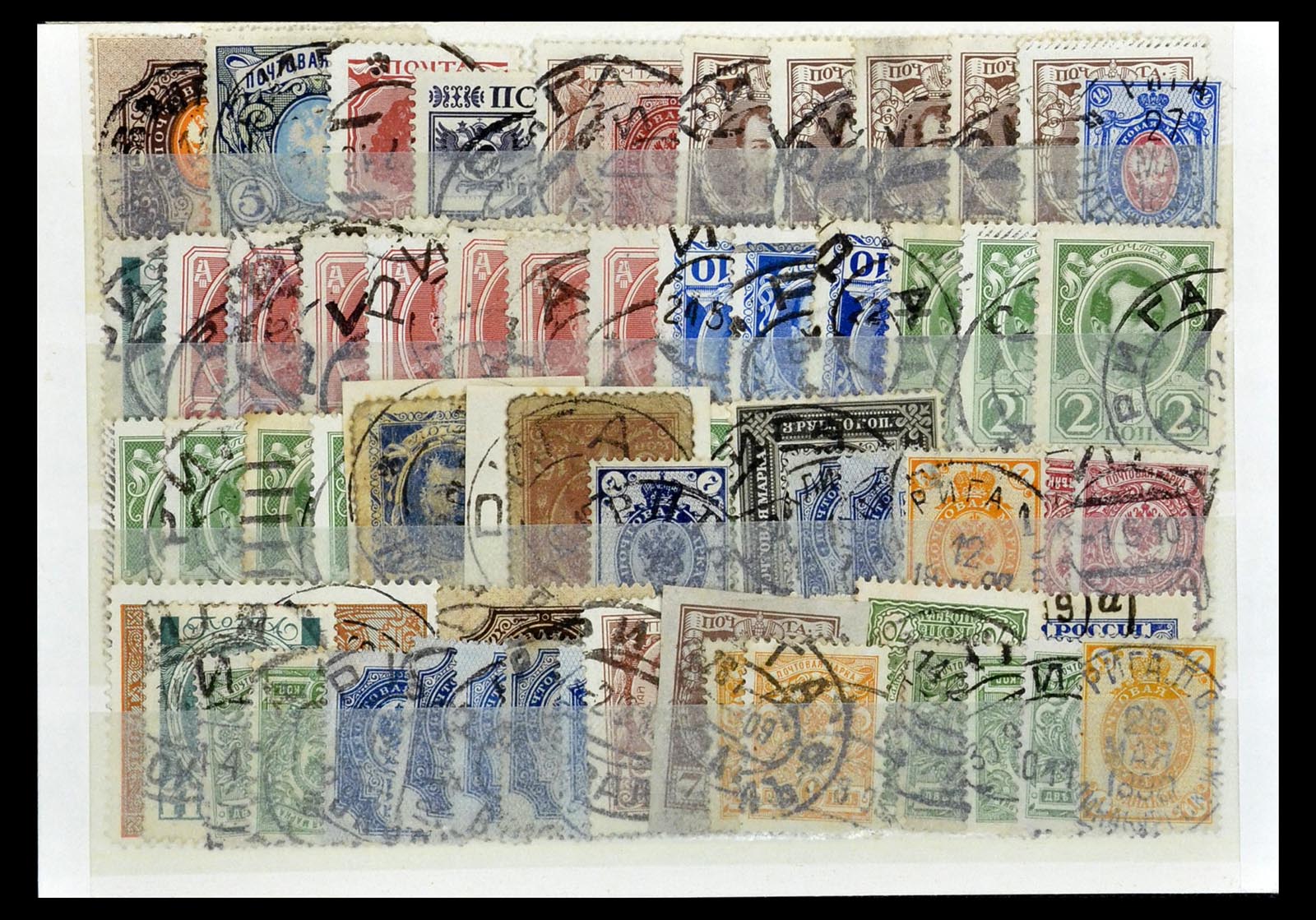 35038 101 - Postzegelverzameling 35038 Rusland afstempelingen 1864-1919.