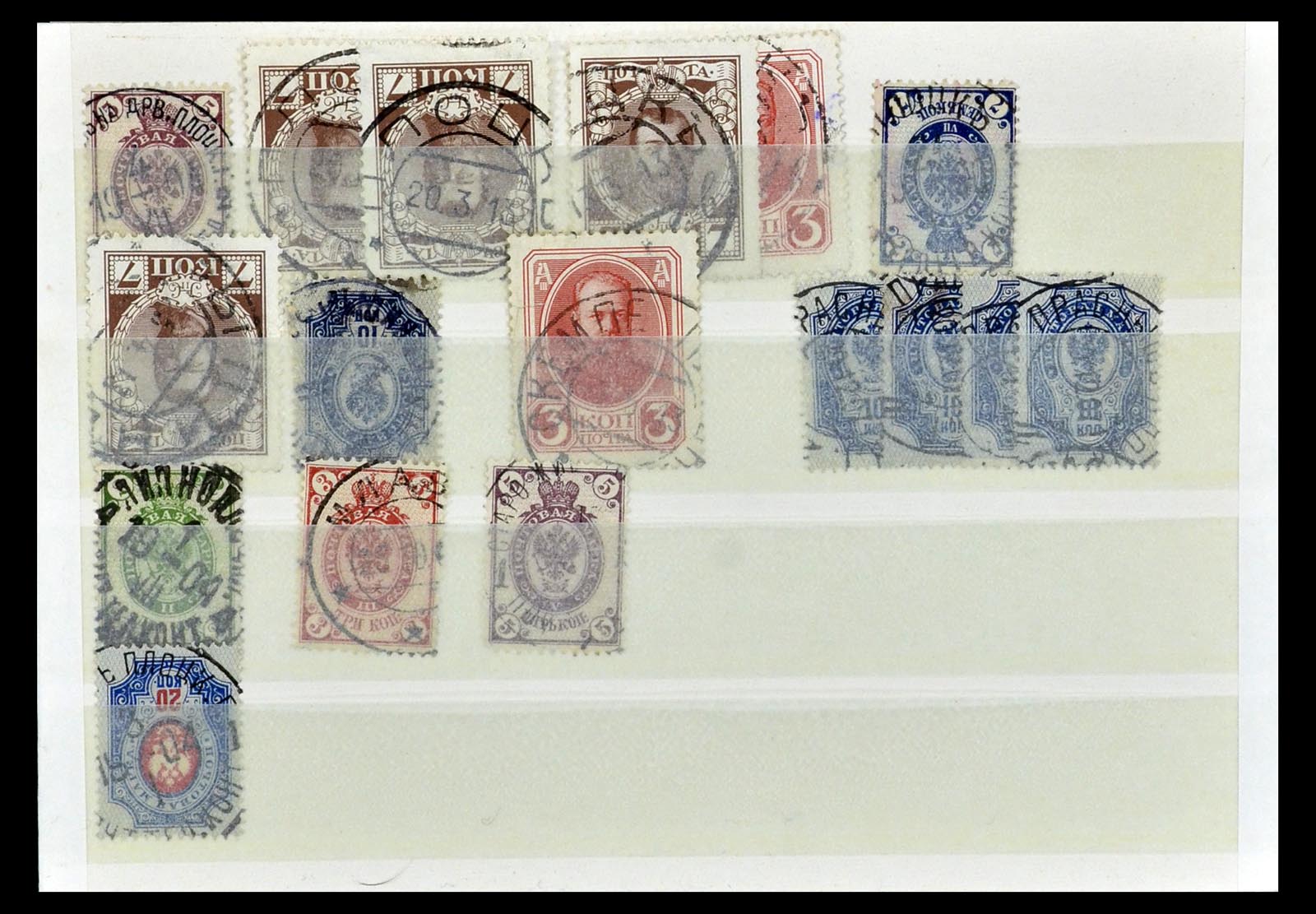 35038 134 - Postzegelverzameling 35038 Rusland afstempelingen 1864-1919.