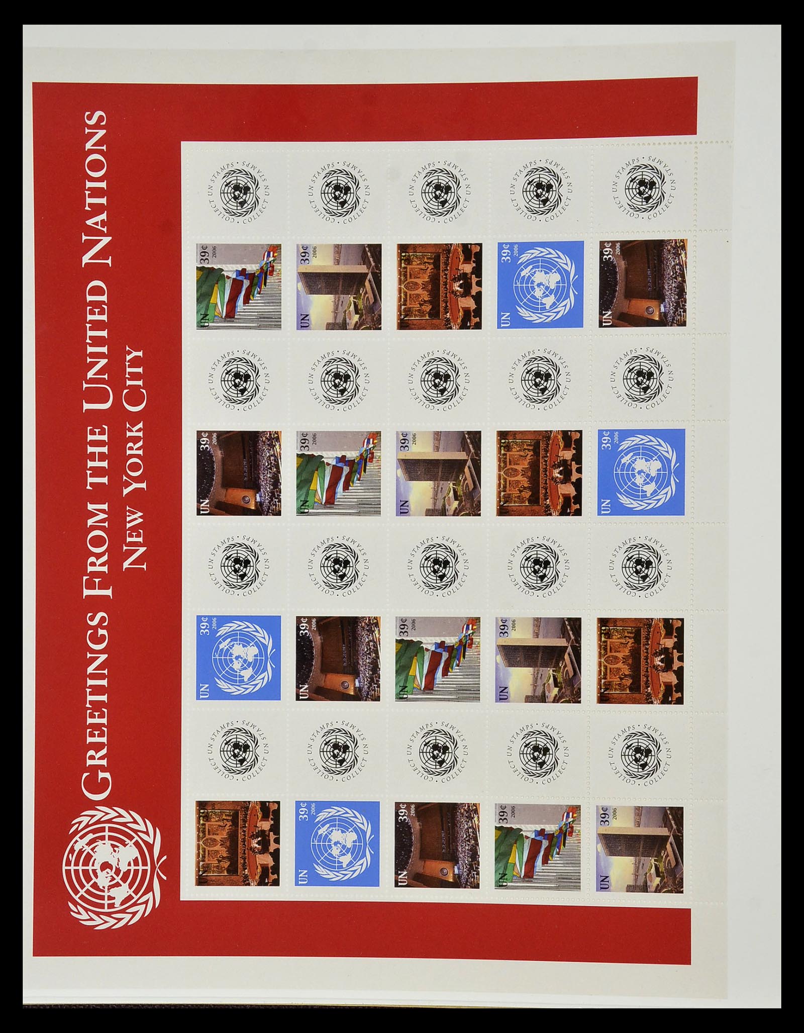 35045 0875 - Postzegelverzameling 35045 Verenigde Naties 1951-2013.