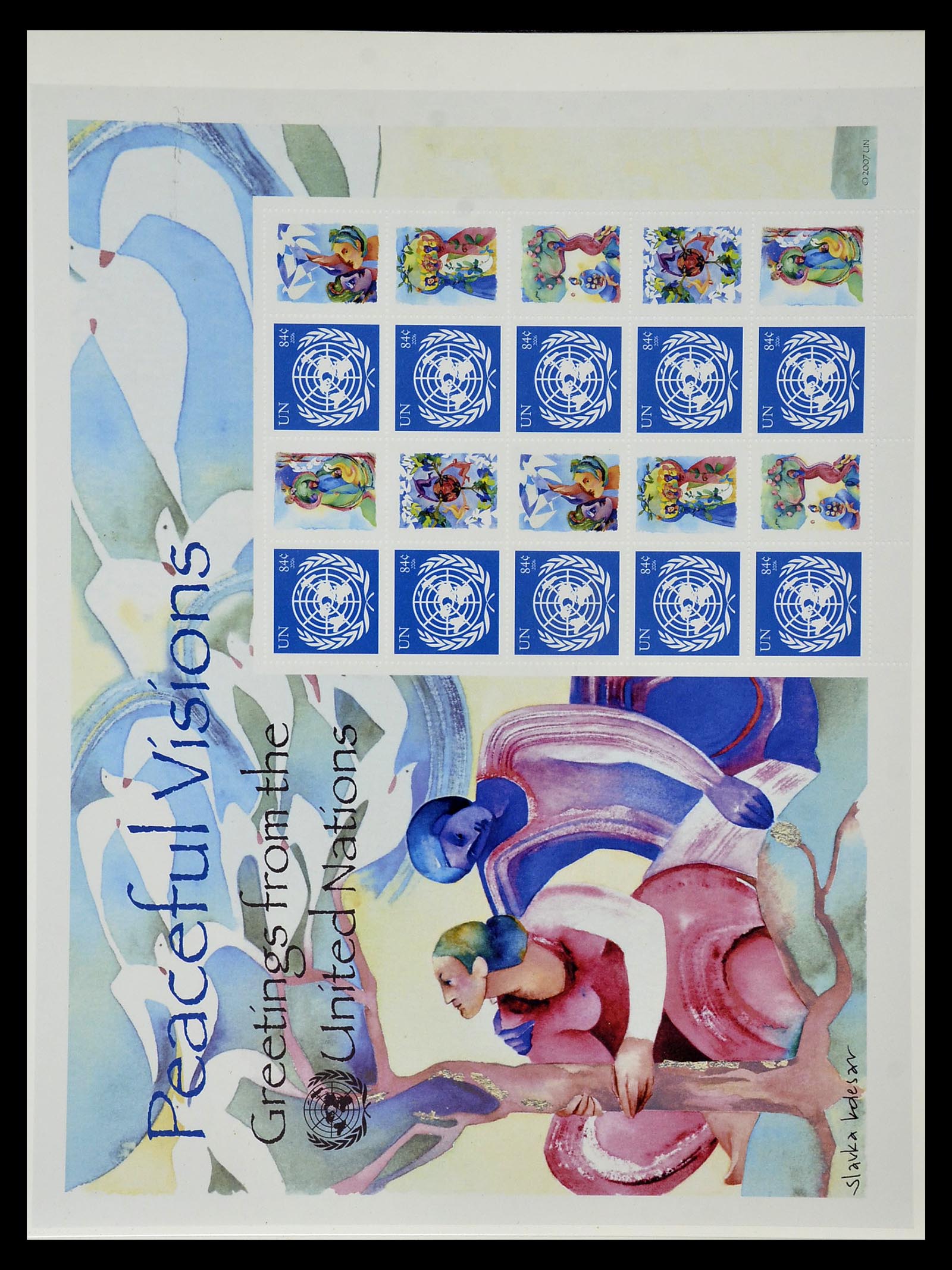 35045 0877 - Postzegelverzameling 35045 Verenigde Naties 1951-2013.