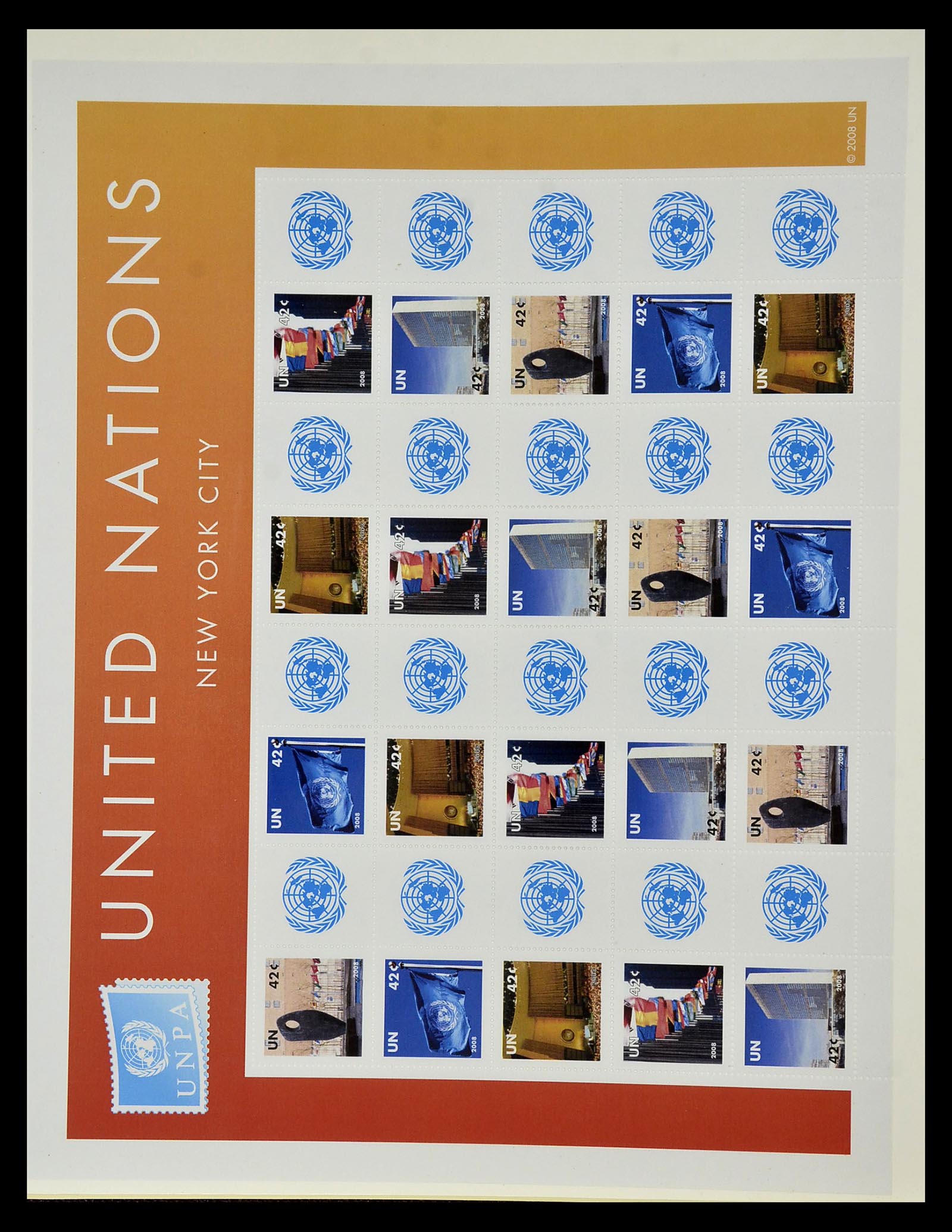 35045 0883 - Postzegelverzameling 35045 Verenigde Naties 1951-2013.