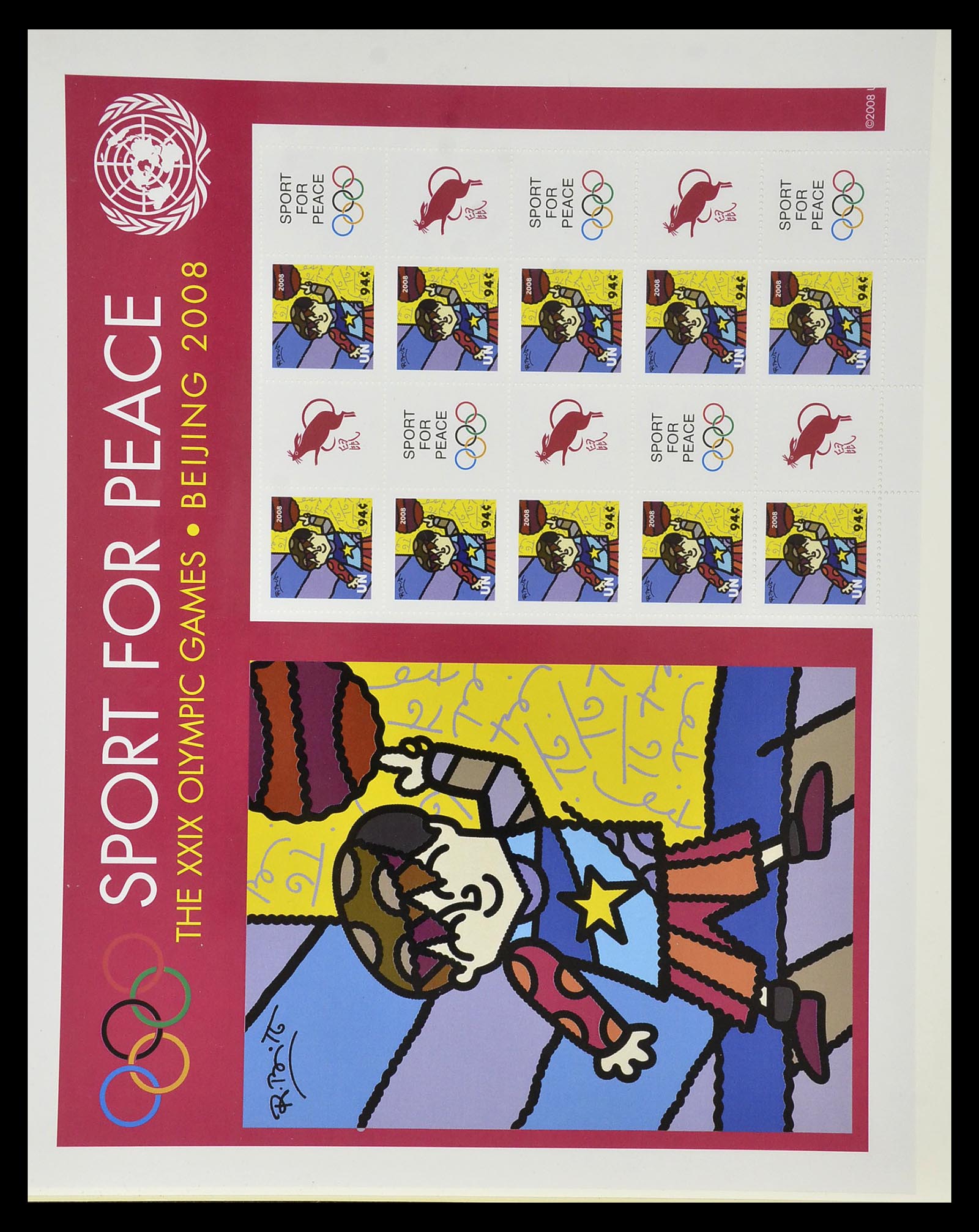 35045 0884 - Postzegelverzameling 35045 Verenigde Naties 1951-2013.