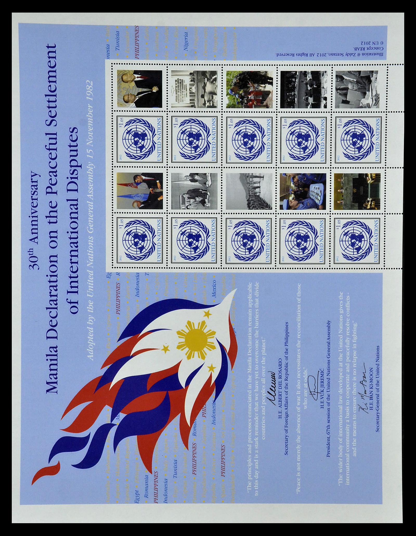 35045 0893 - Postzegelverzameling 35045 Verenigde Naties 1951-2013.