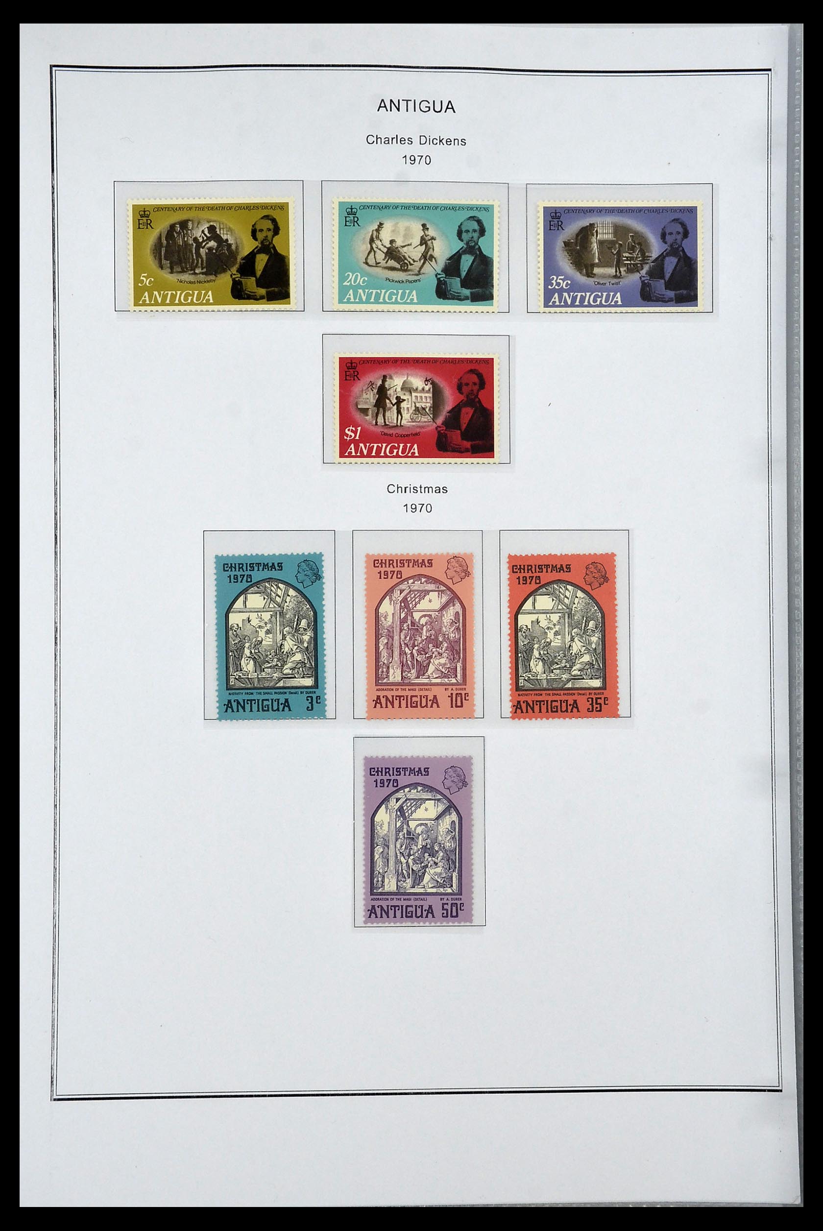 35060 0101 - Postzegelverzameling 35060 Engeland en kolonien 1840-1970.