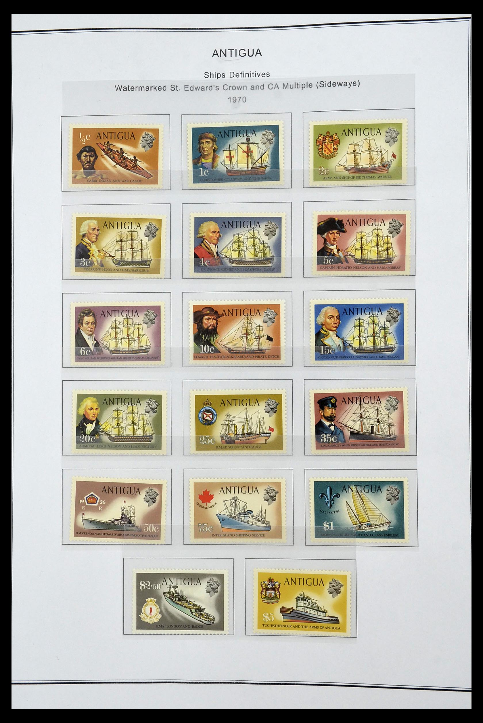 35060 0102 - Postzegelverzameling 35060 Engeland en kolonien 1840-1970.
