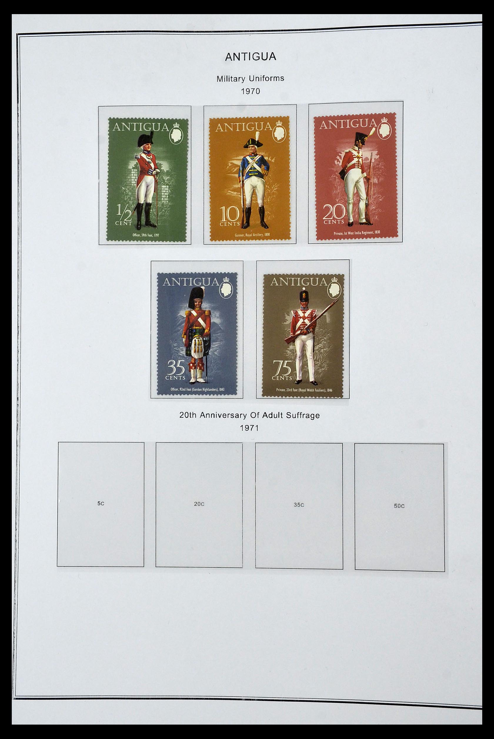 35060 0103 - Postzegelverzameling 35060 Engeland en kolonien 1840-1970.