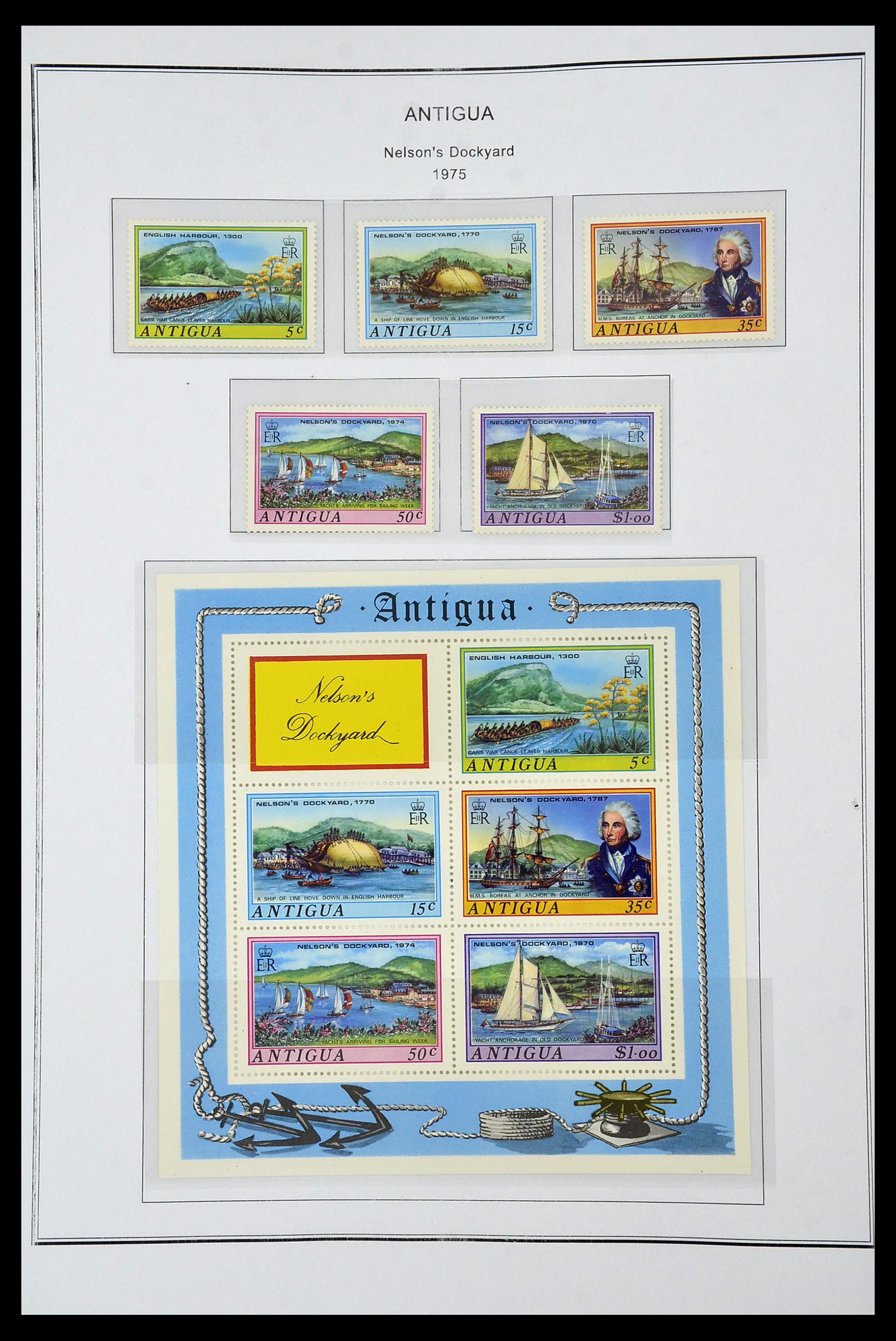 35060 0126 - Postzegelverzameling 35060 Engeland en kolonien 1840-1970.
