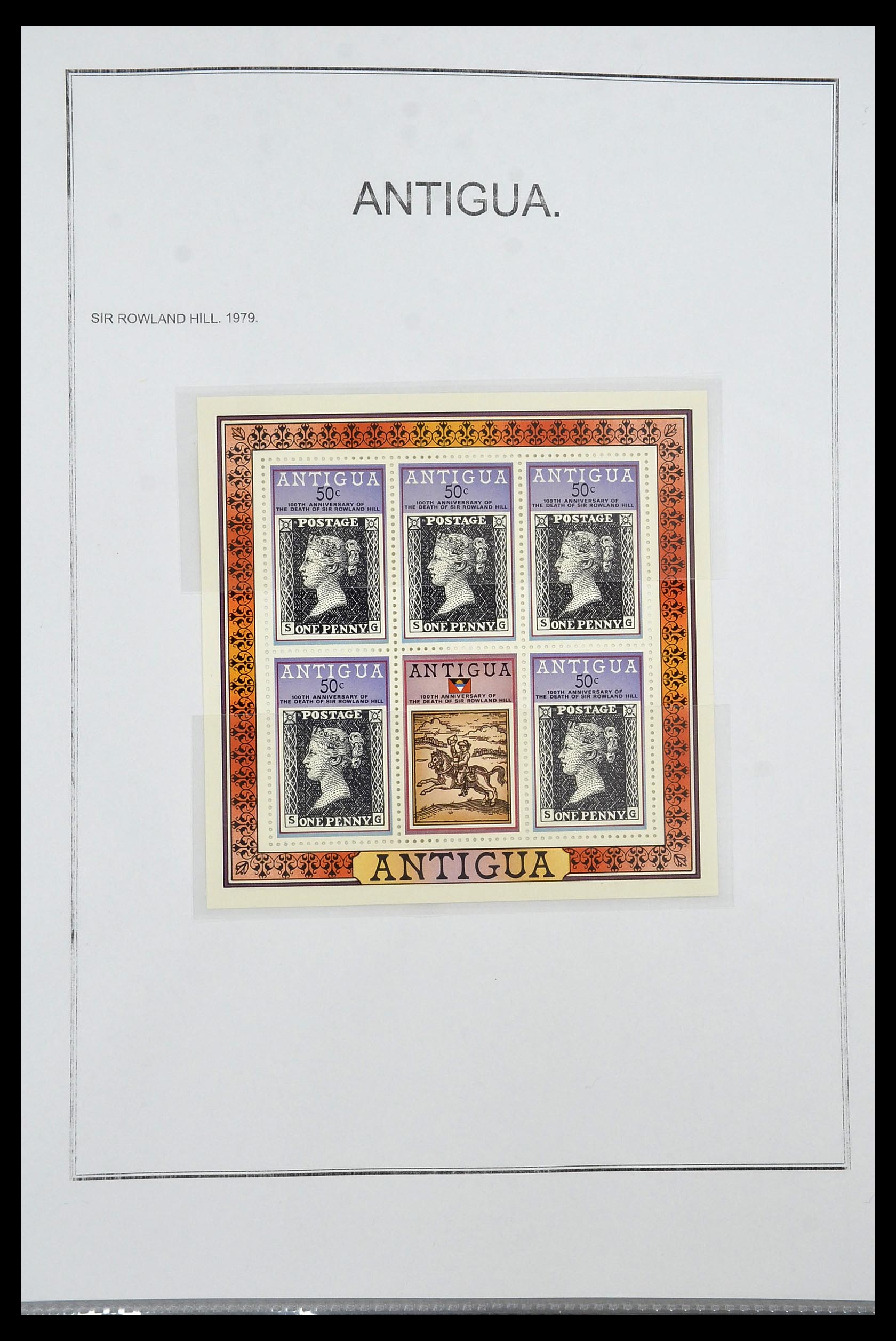 35060 0141 - Postzegelverzameling 35060 Engeland en kolonien 1840-1970.