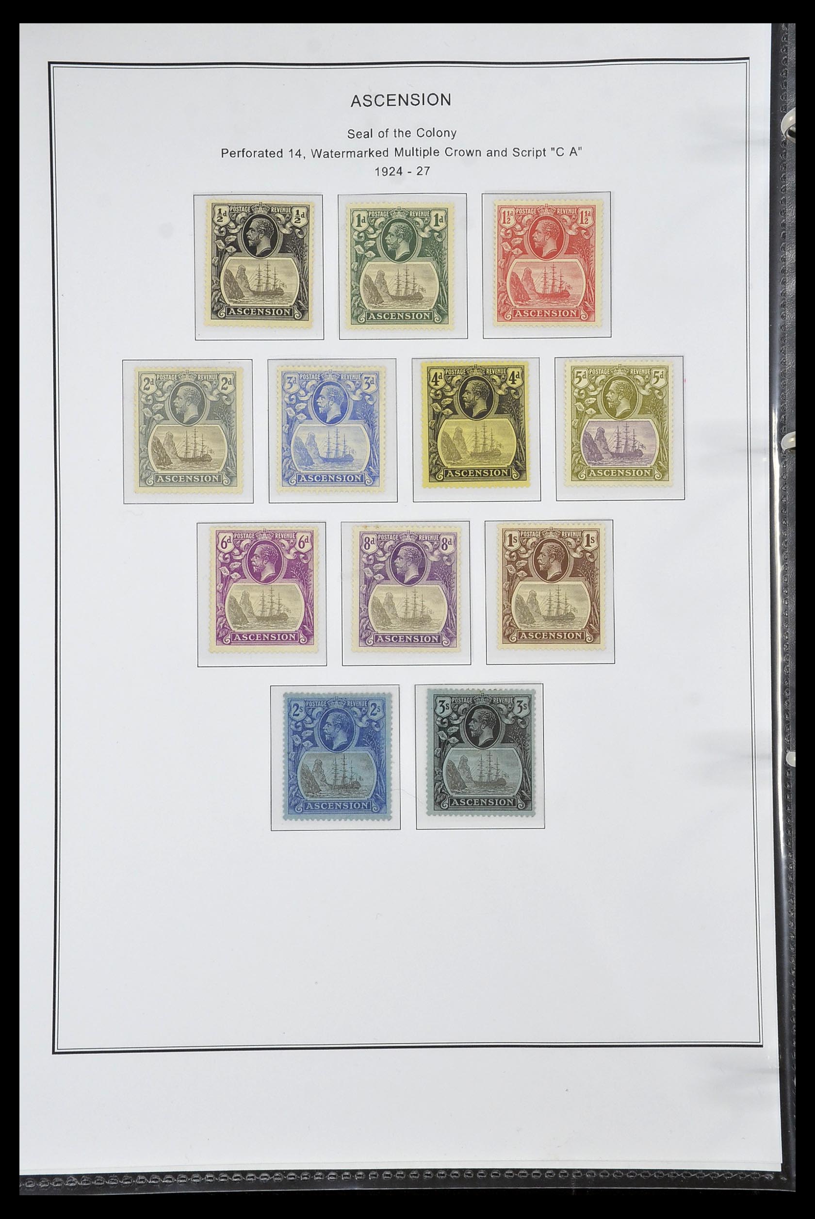 35060 0151 - Postzegelverzameling 35060 Engeland en kolonien 1840-1970.