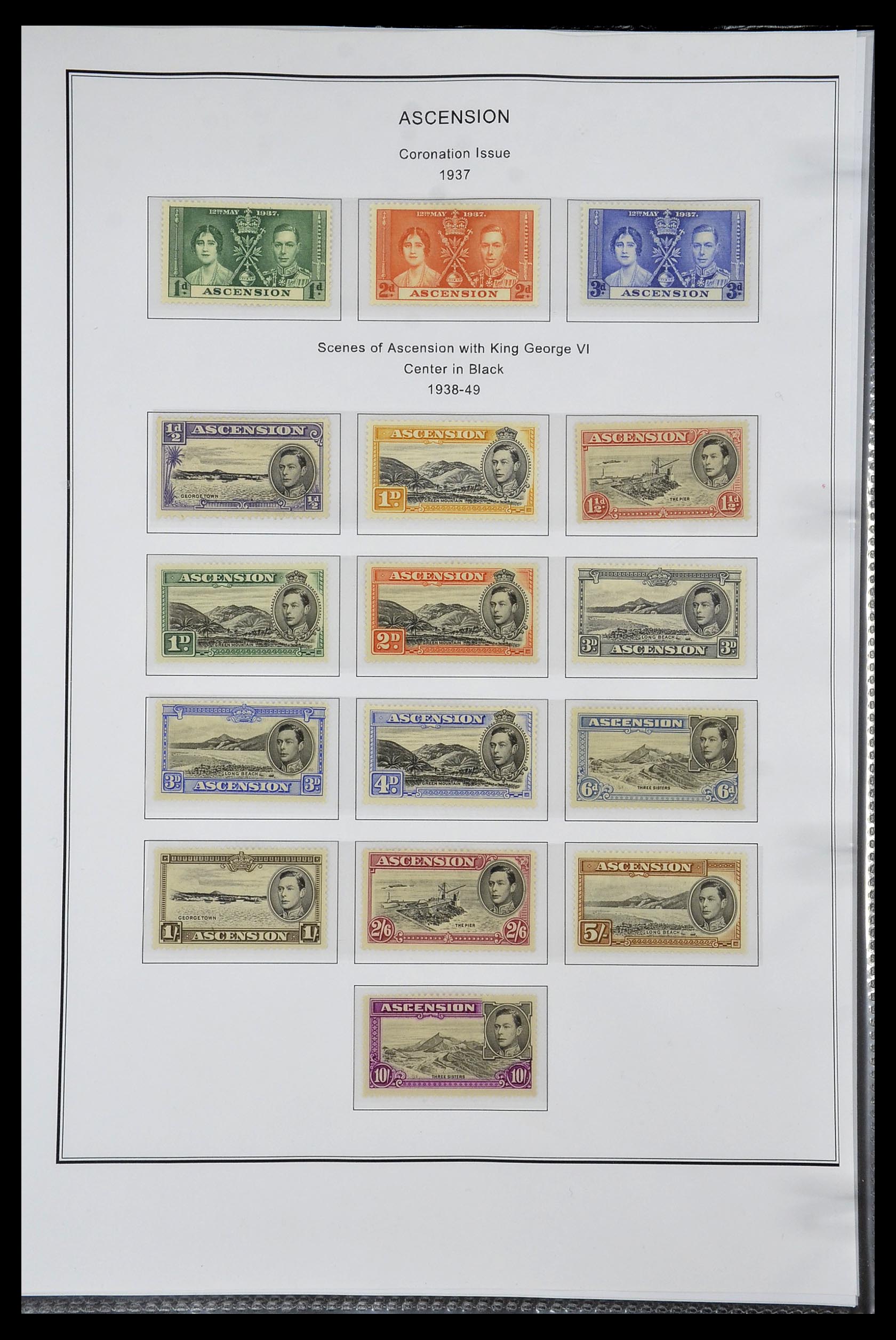 35060 0153 - Postzegelverzameling 35060 Engeland en kolonien 1840-1970.