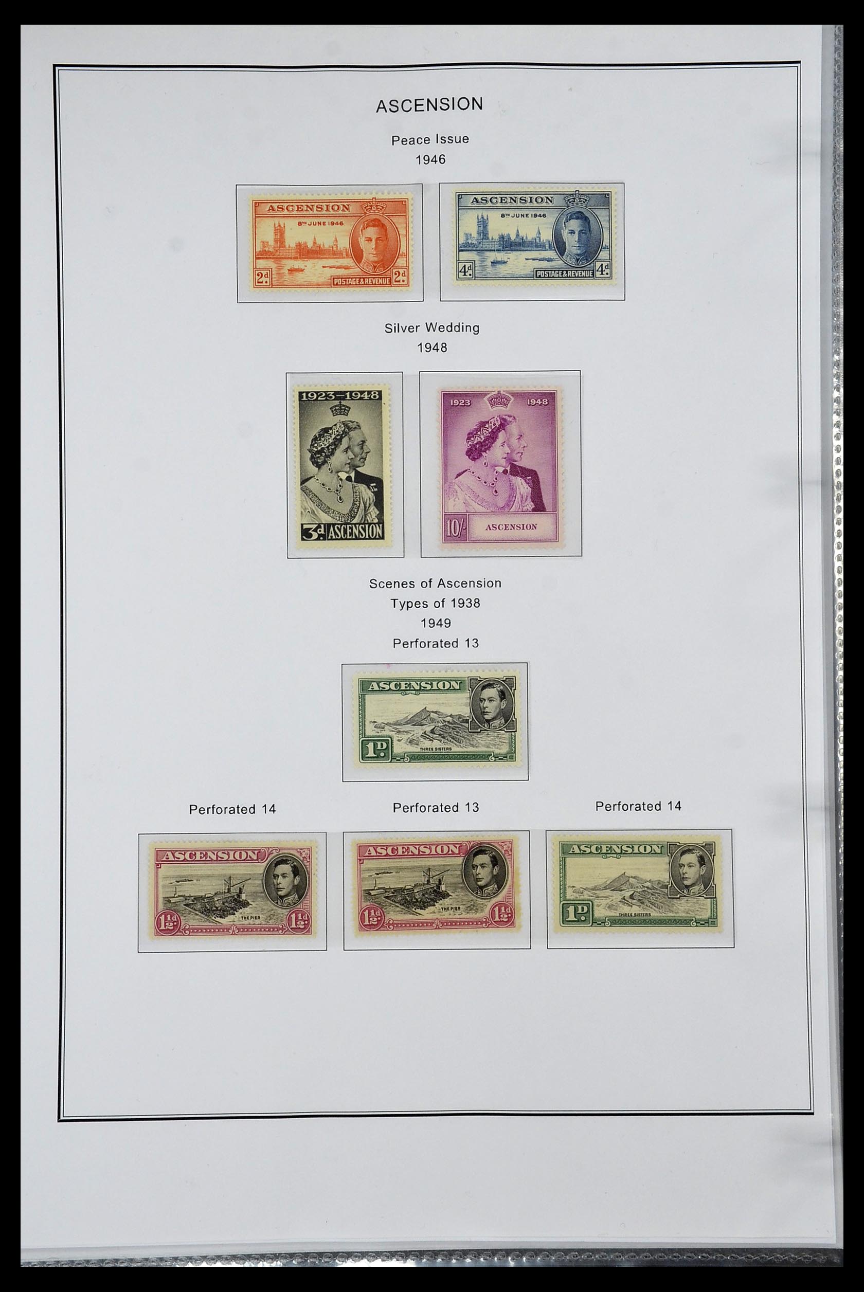 35060 0155 - Postzegelverzameling 35060 Engeland en kolonien 1840-1970.