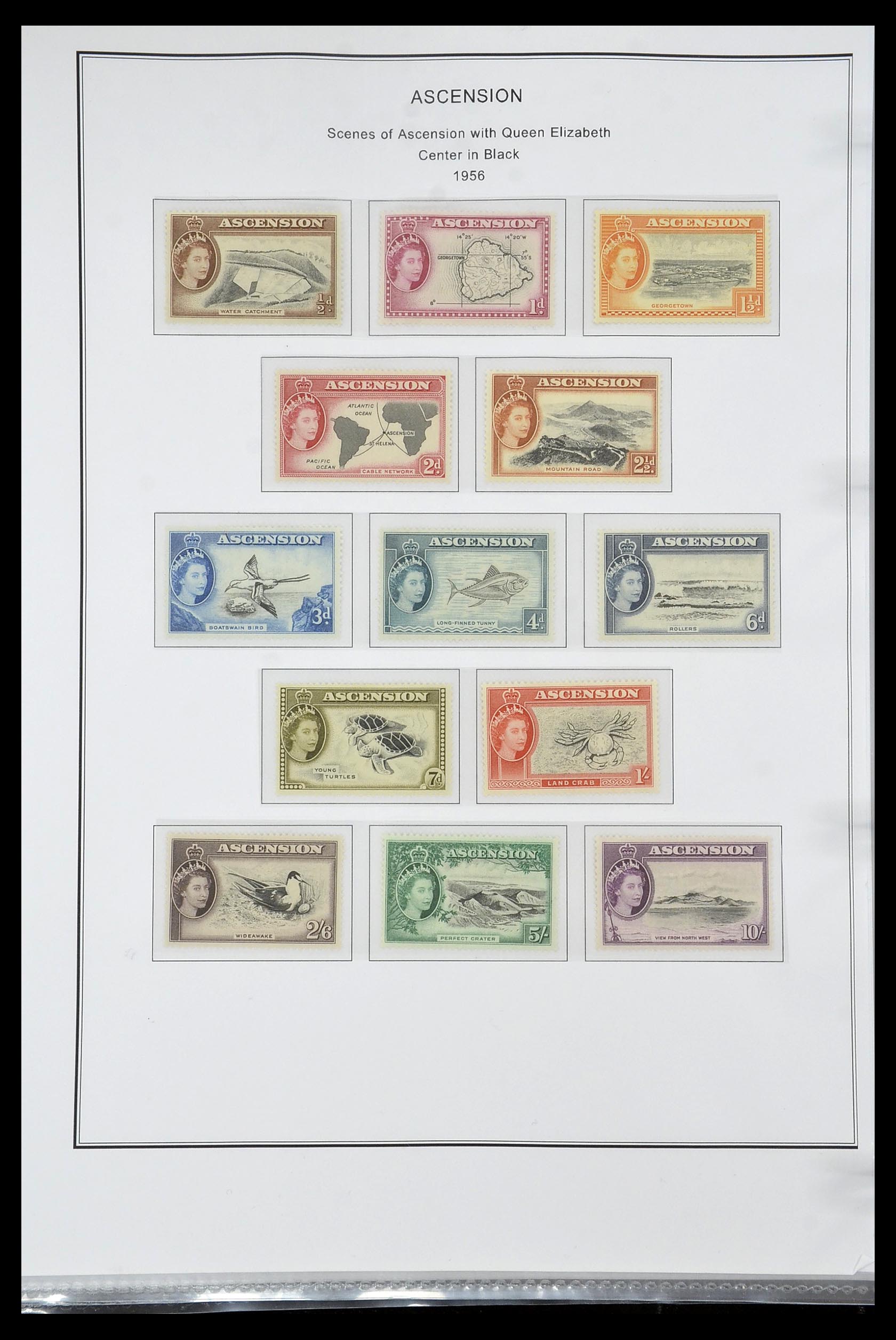 35060 0157 - Postzegelverzameling 35060 Engeland en kolonien 1840-1970.