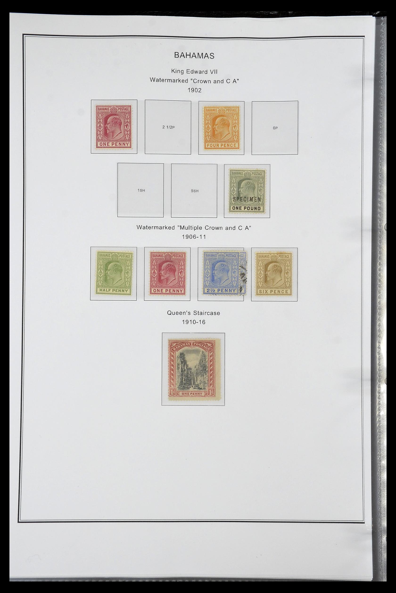 35060 0171 - Postzegelverzameling 35060 Engeland en kolonien 1840-1970.