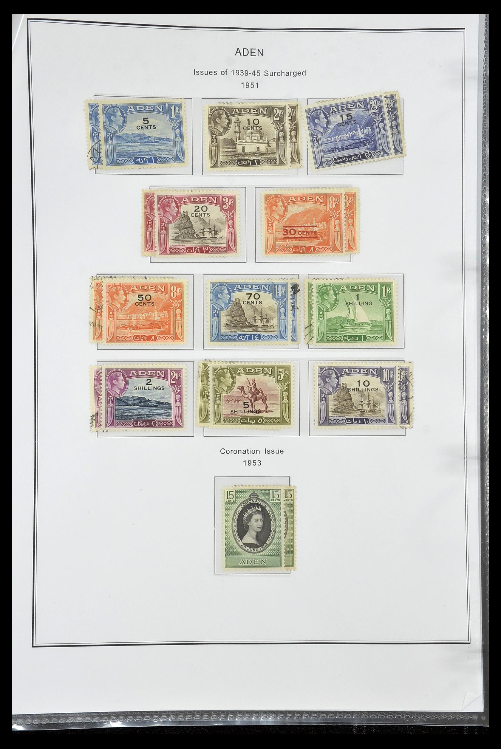 35060 0211 - Postzegelverzameling 35060 Engeland en kolonien 1840-1970.