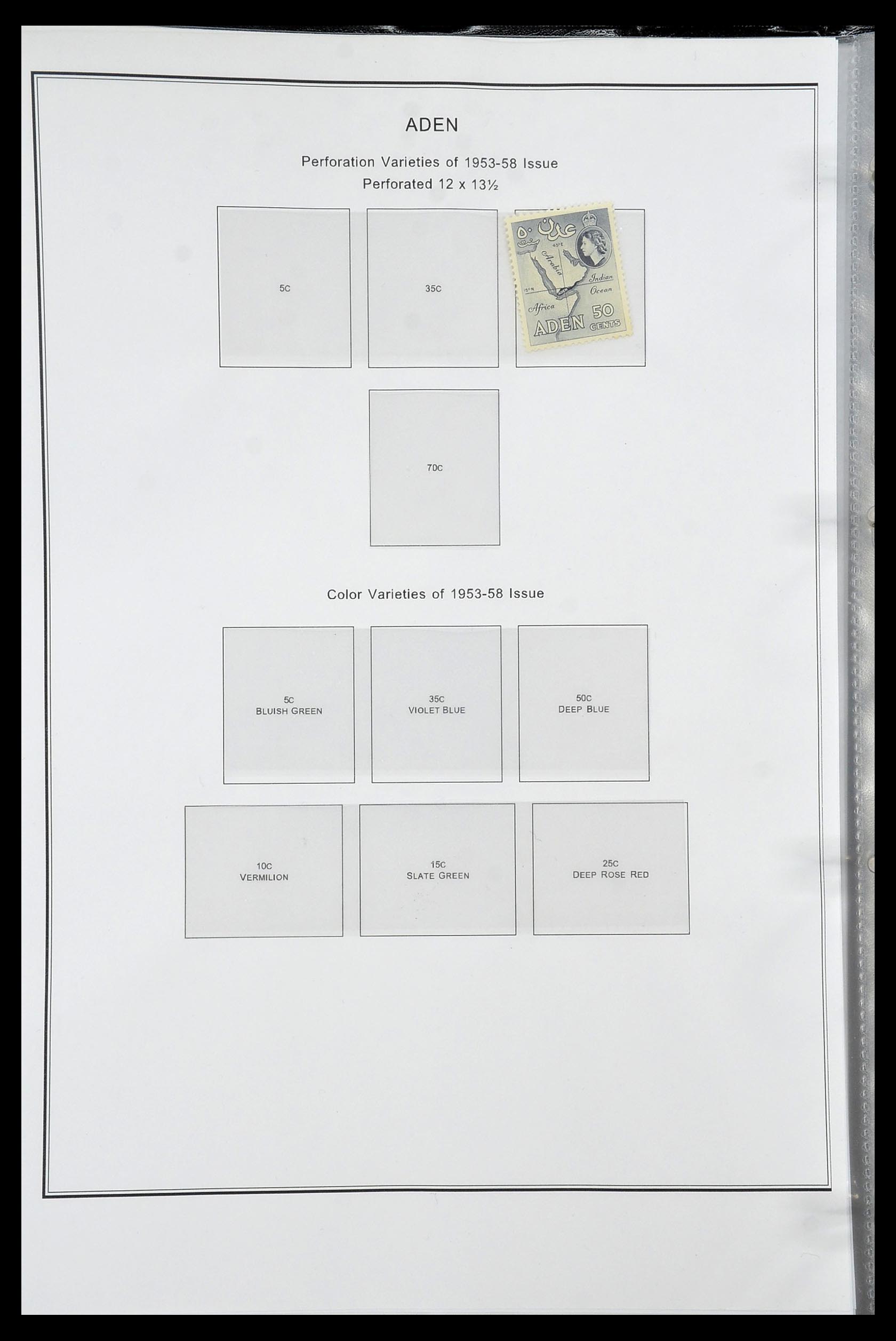 35060 0214 - Postzegelverzameling 35060 Engeland en kolonien 1840-1970.
