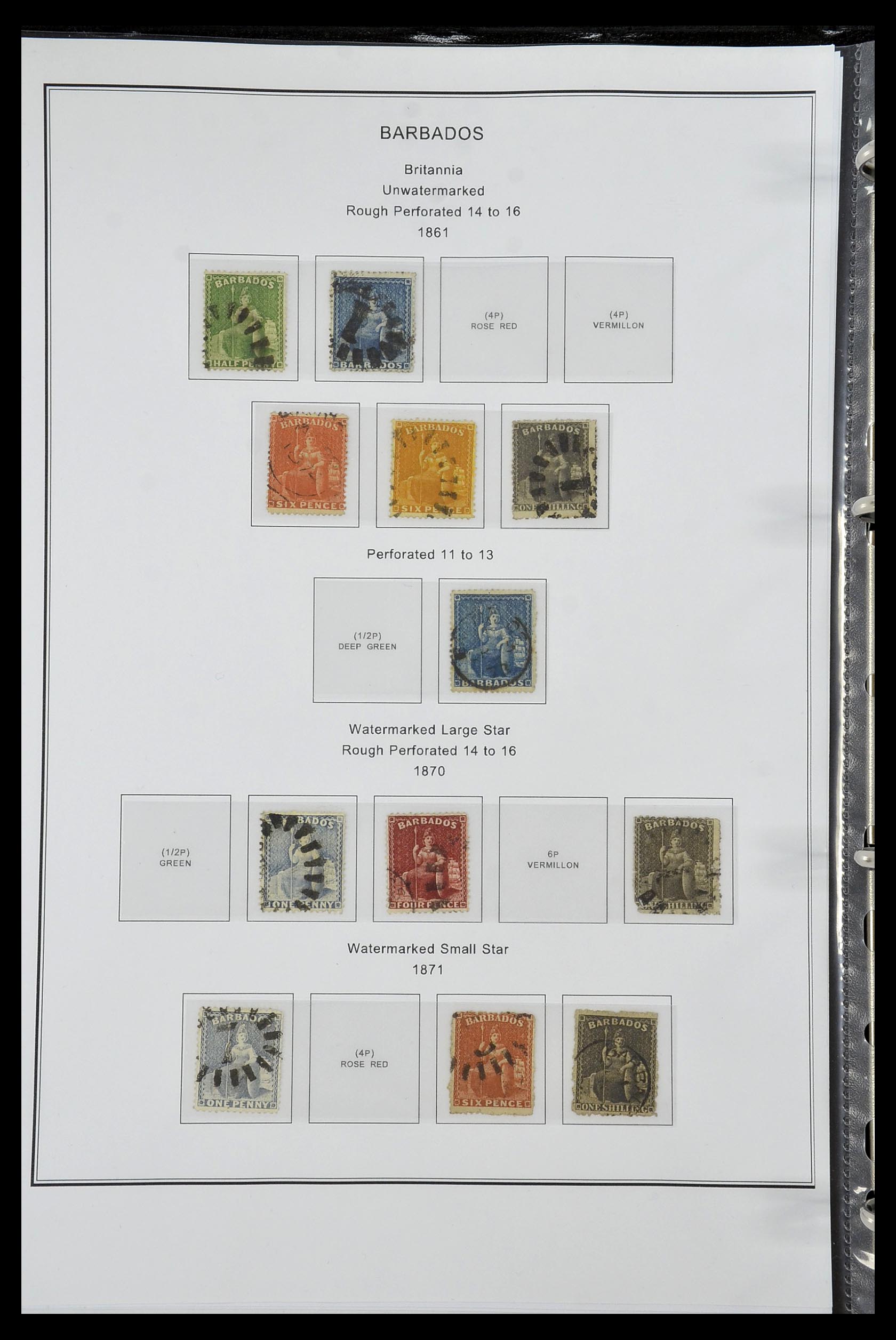 35060 0239 - Postzegelverzameling 35060 Engeland en kolonien 1840-1970.
