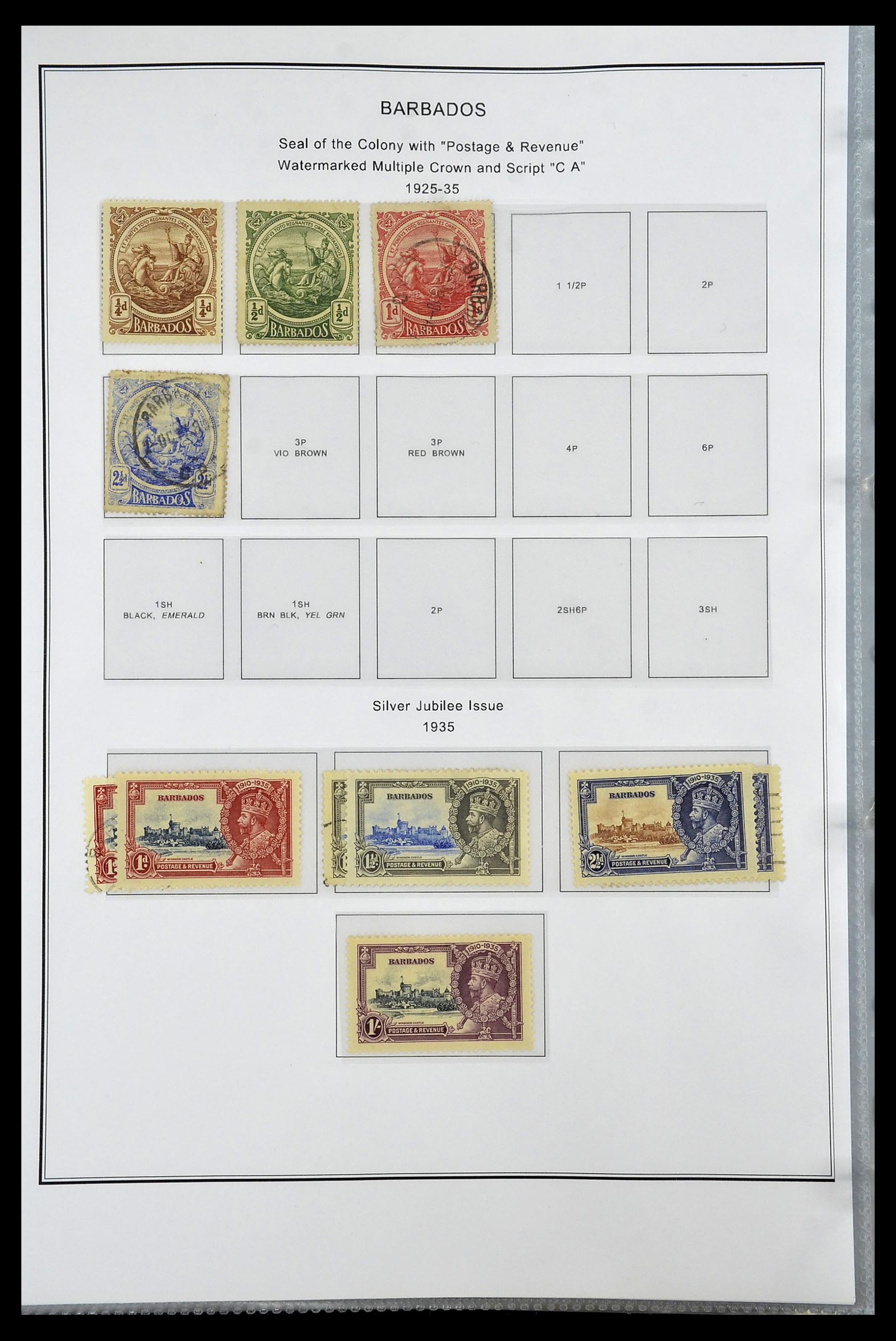 35060 0252 - Postzegelverzameling 35060 Engeland en kolonien 1840-1970.