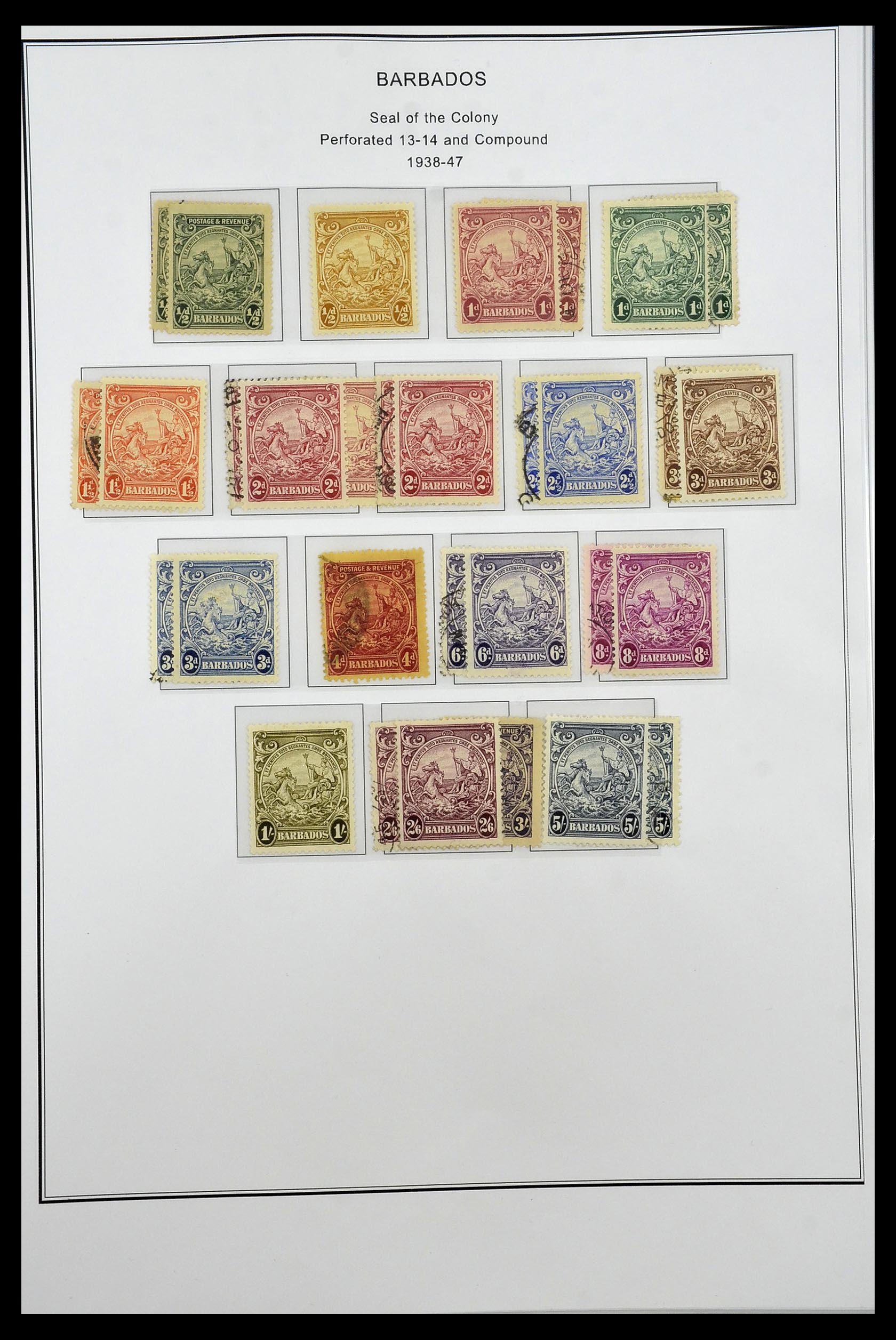35060 0255 - Postzegelverzameling 35060 Engeland en kolonien 1840-1970.