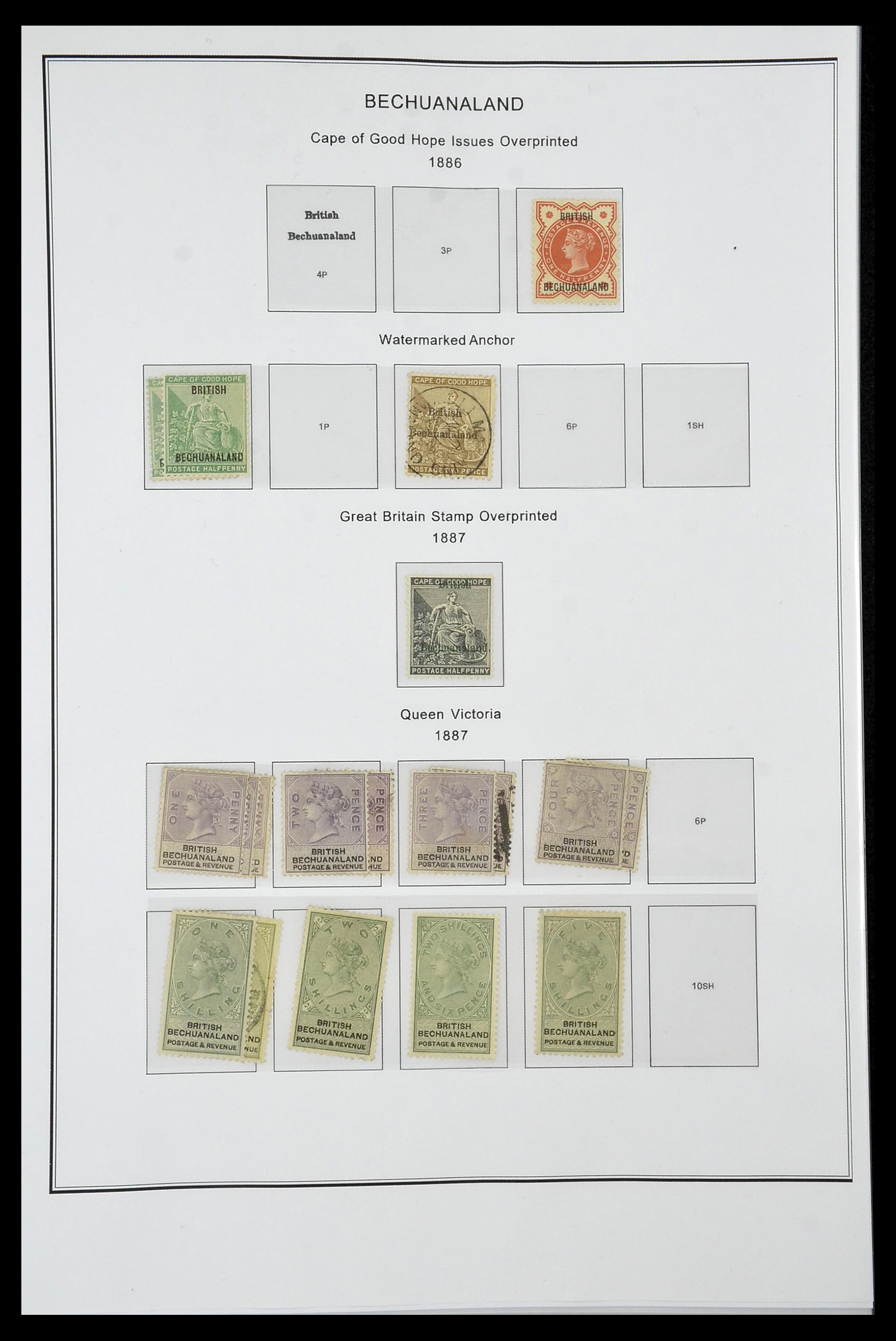 35060 0304 - Postzegelverzameling 35060 Engeland en kolonien 1840-1970.