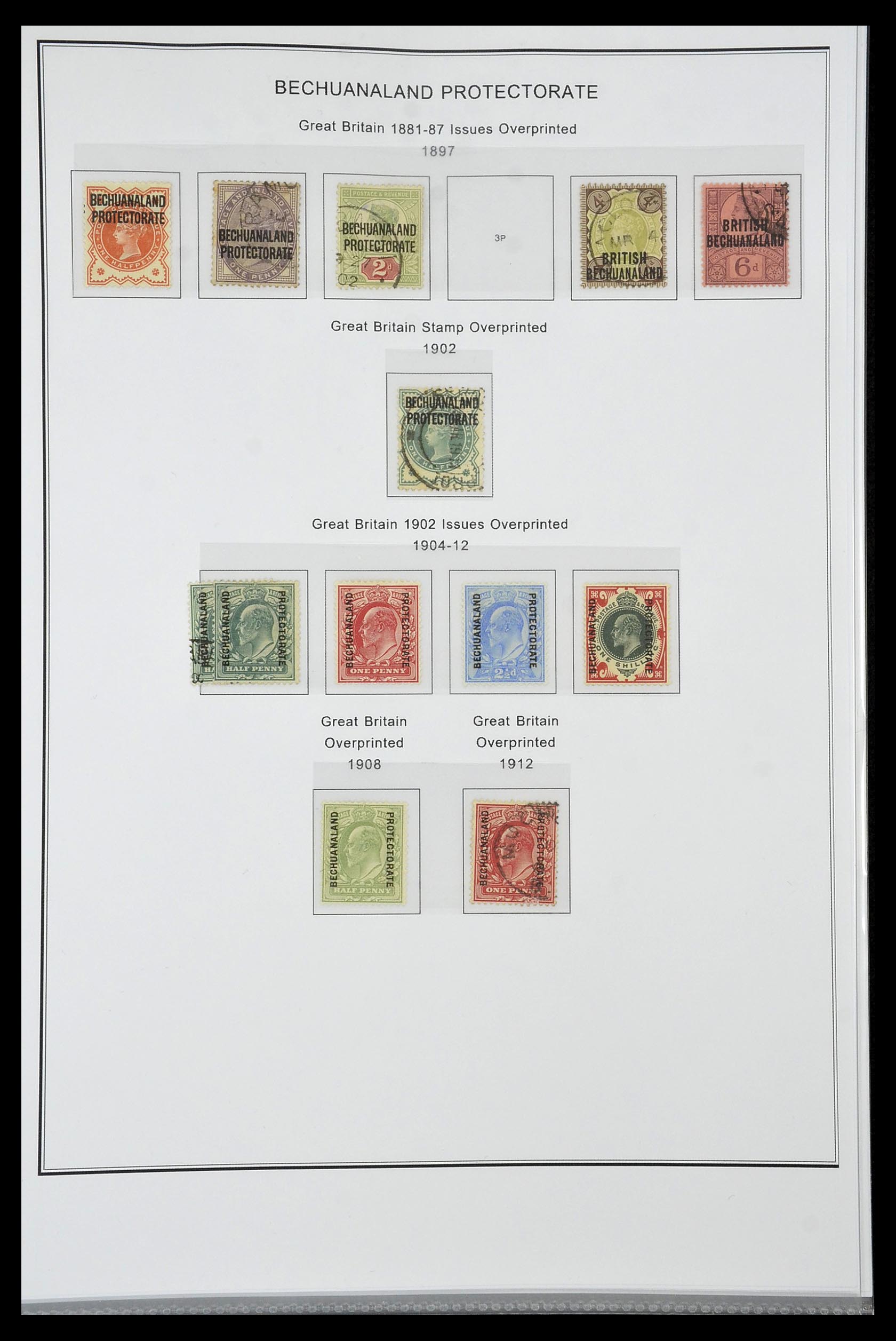35060 0308 - Postzegelverzameling 35060 Engeland en kolonien 1840-1970.