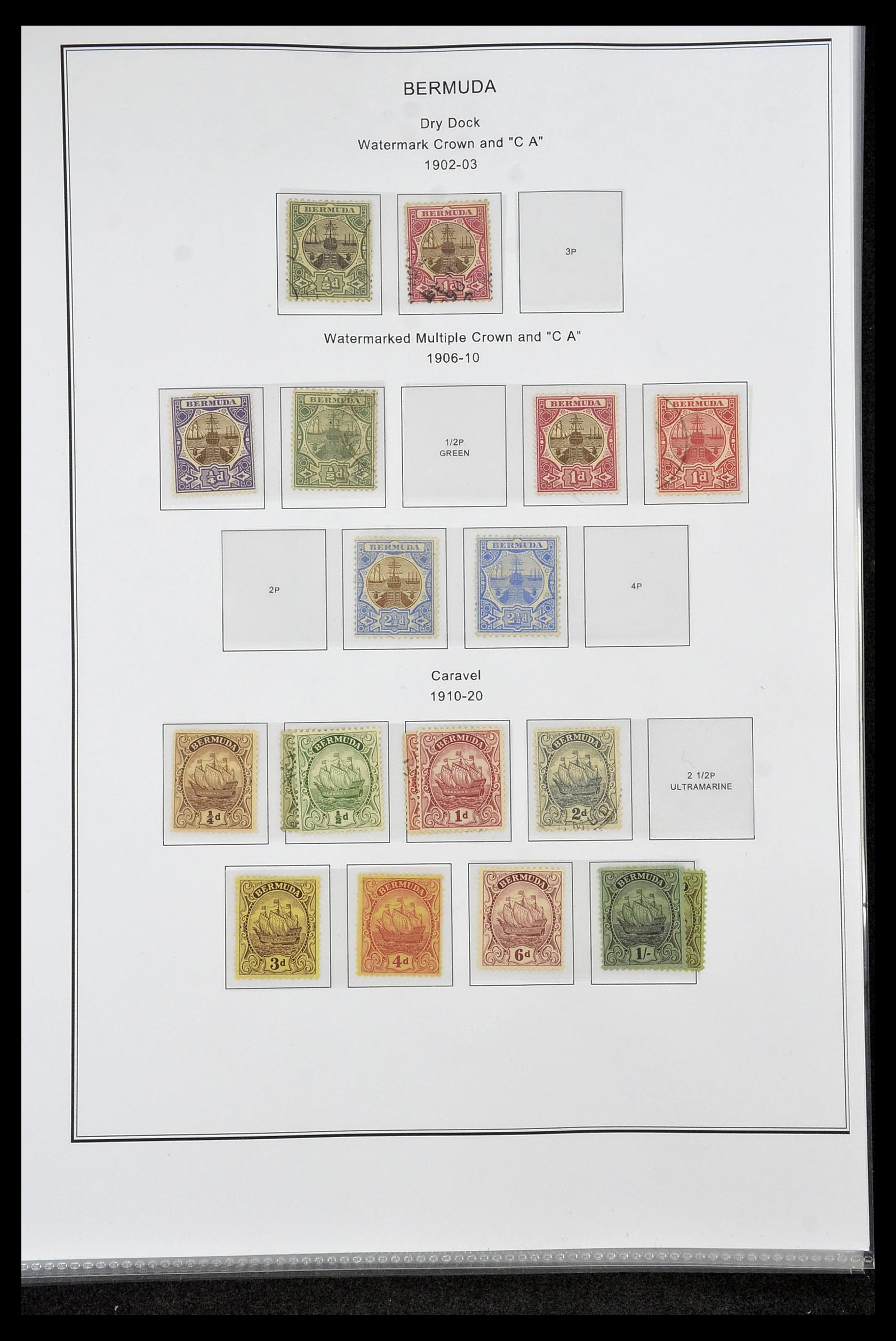 35060 0329 - Postzegelverzameling 35060 Engeland en kolonien 1840-1970.