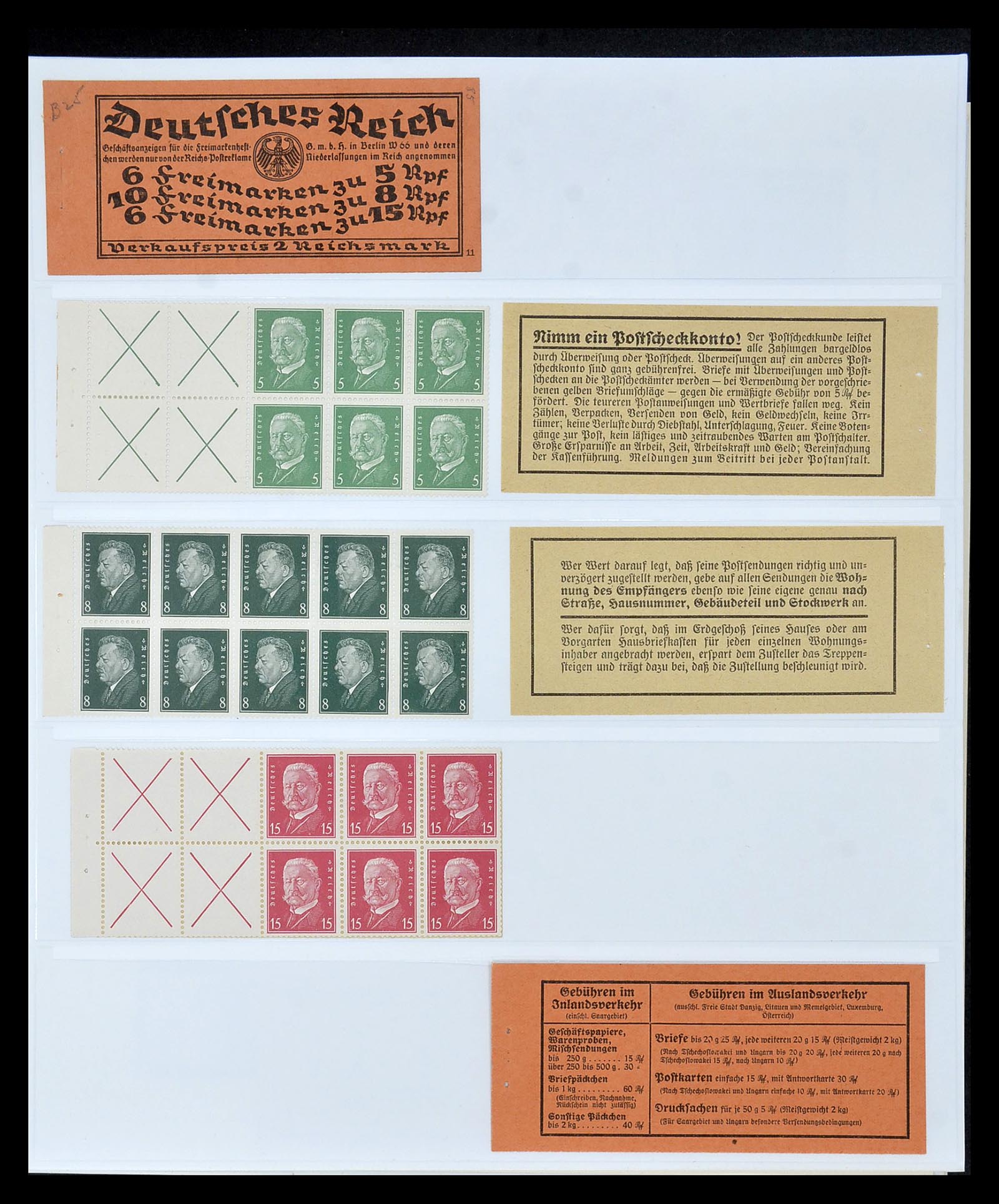 35085 018 - Postzegelverzameling 35085 Duitsland combinaties SUPERcollectie 1911-
