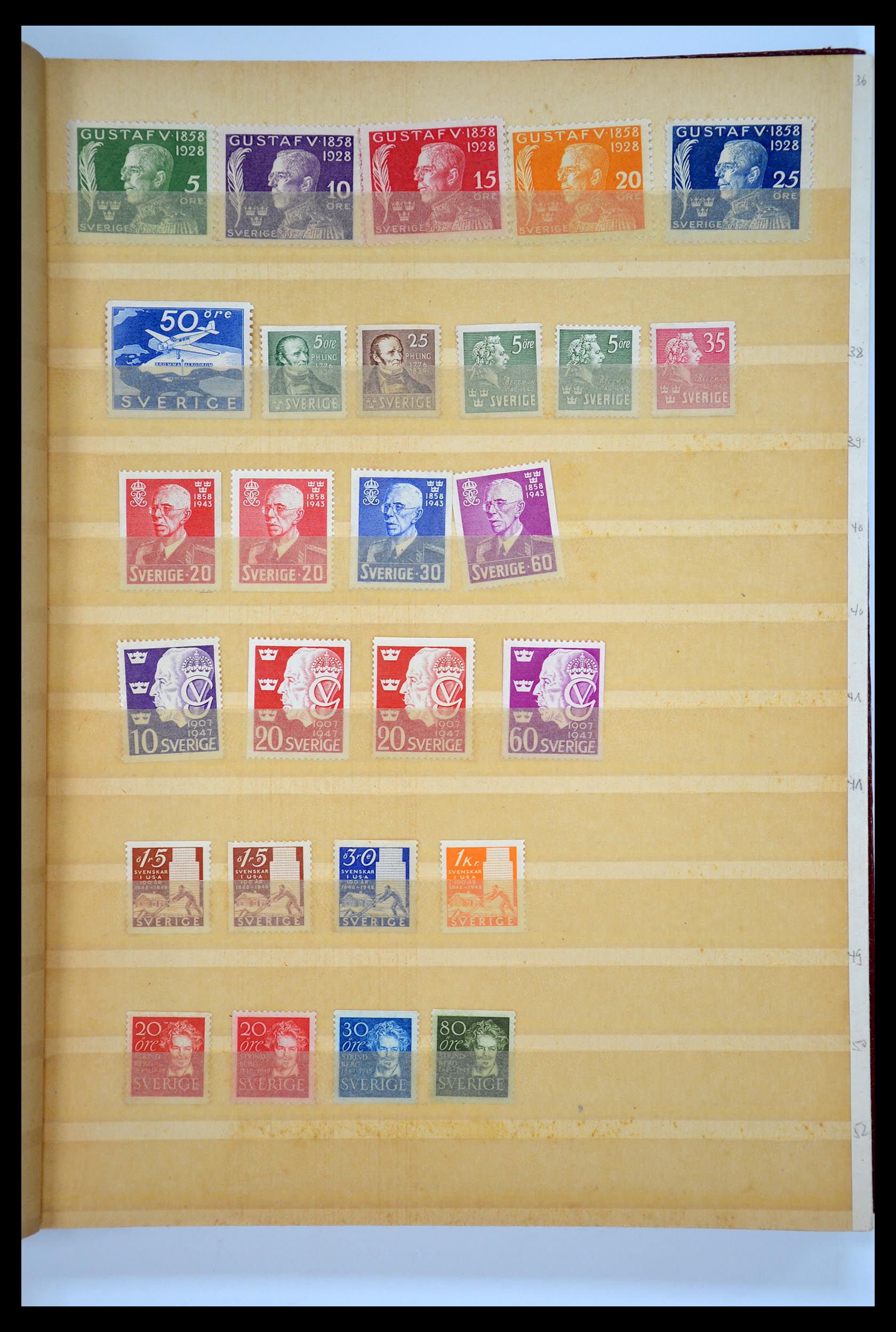 35110 179 - Postzegelverzameling 35110 Zweden 1891-1980.