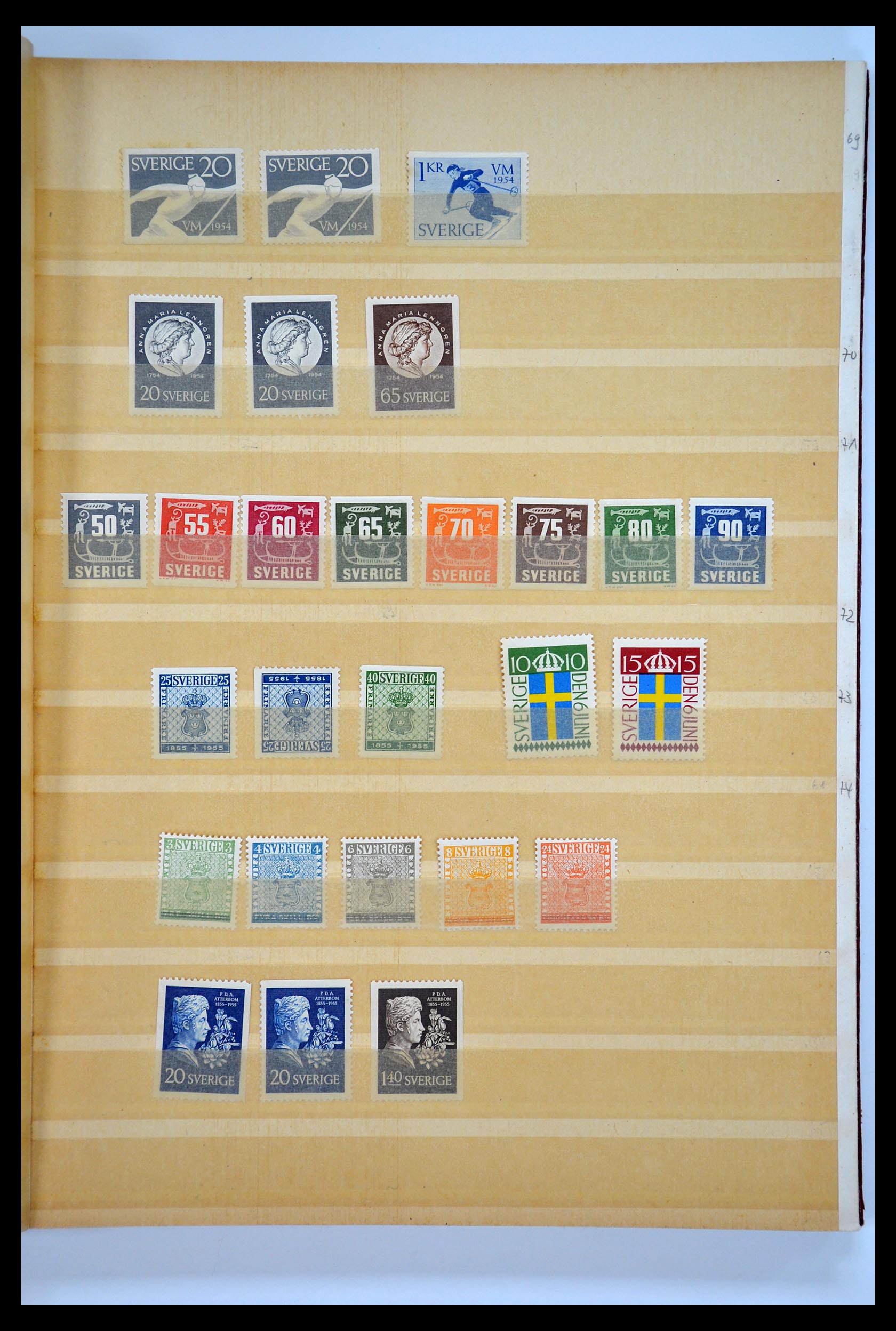 35110 181 - Postzegelverzameling 35110 Zweden 1891-1980.