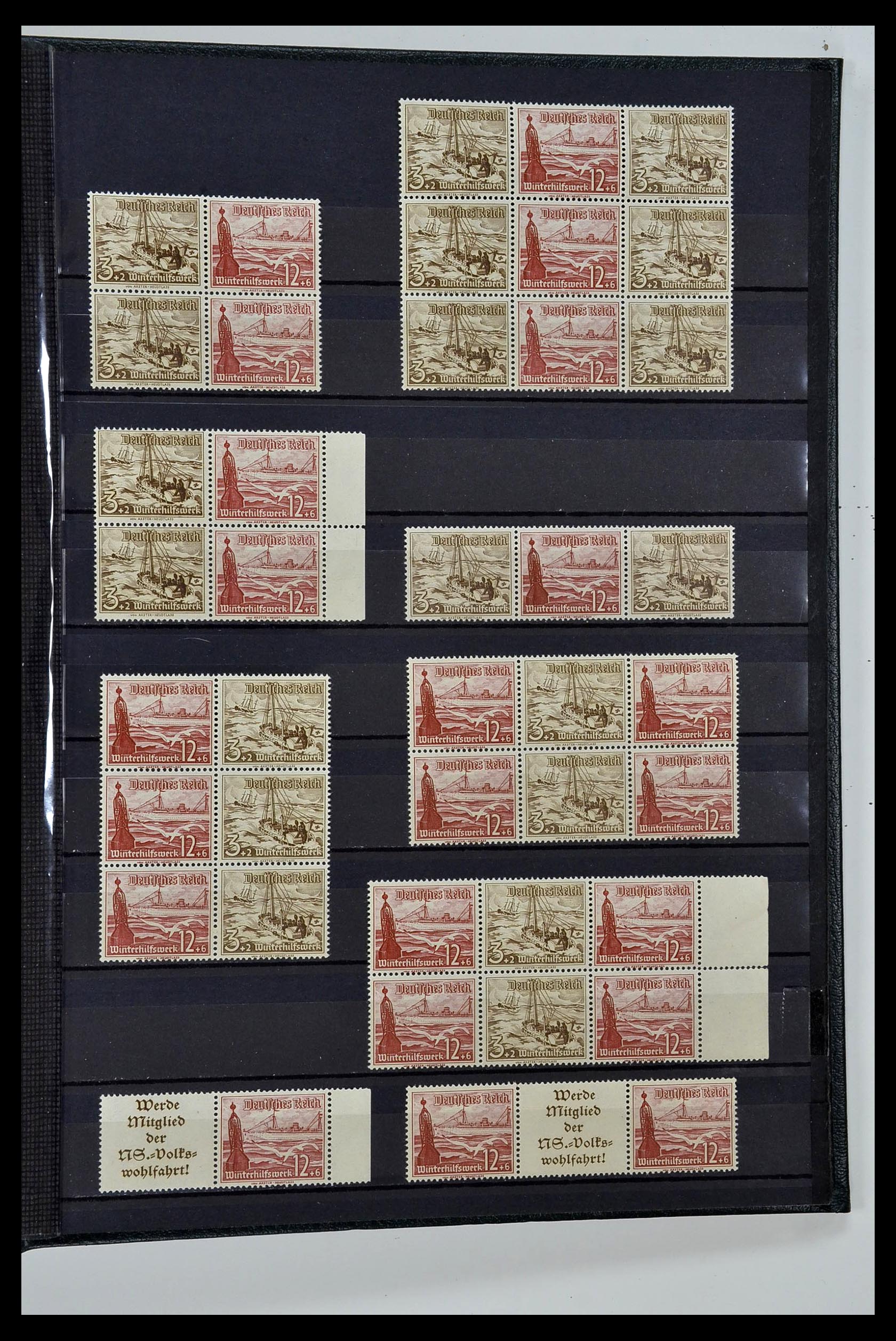 35118 041 - Postzegelverzameling 35118 Duitse Rijk combinaties 1912-1941.