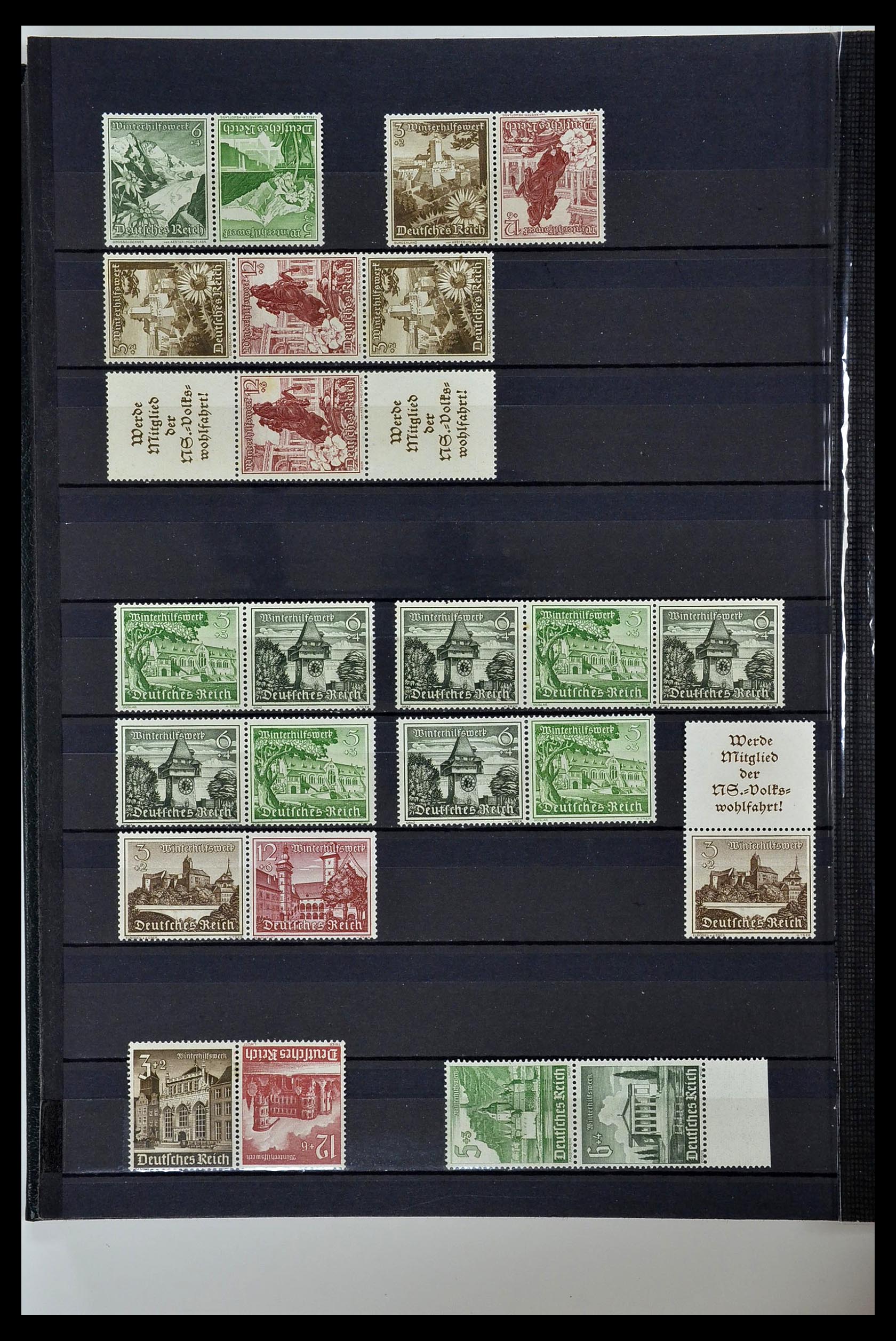 35118 044 - Postzegelverzameling 35118 Duitse Rijk combinaties 1912-1941.