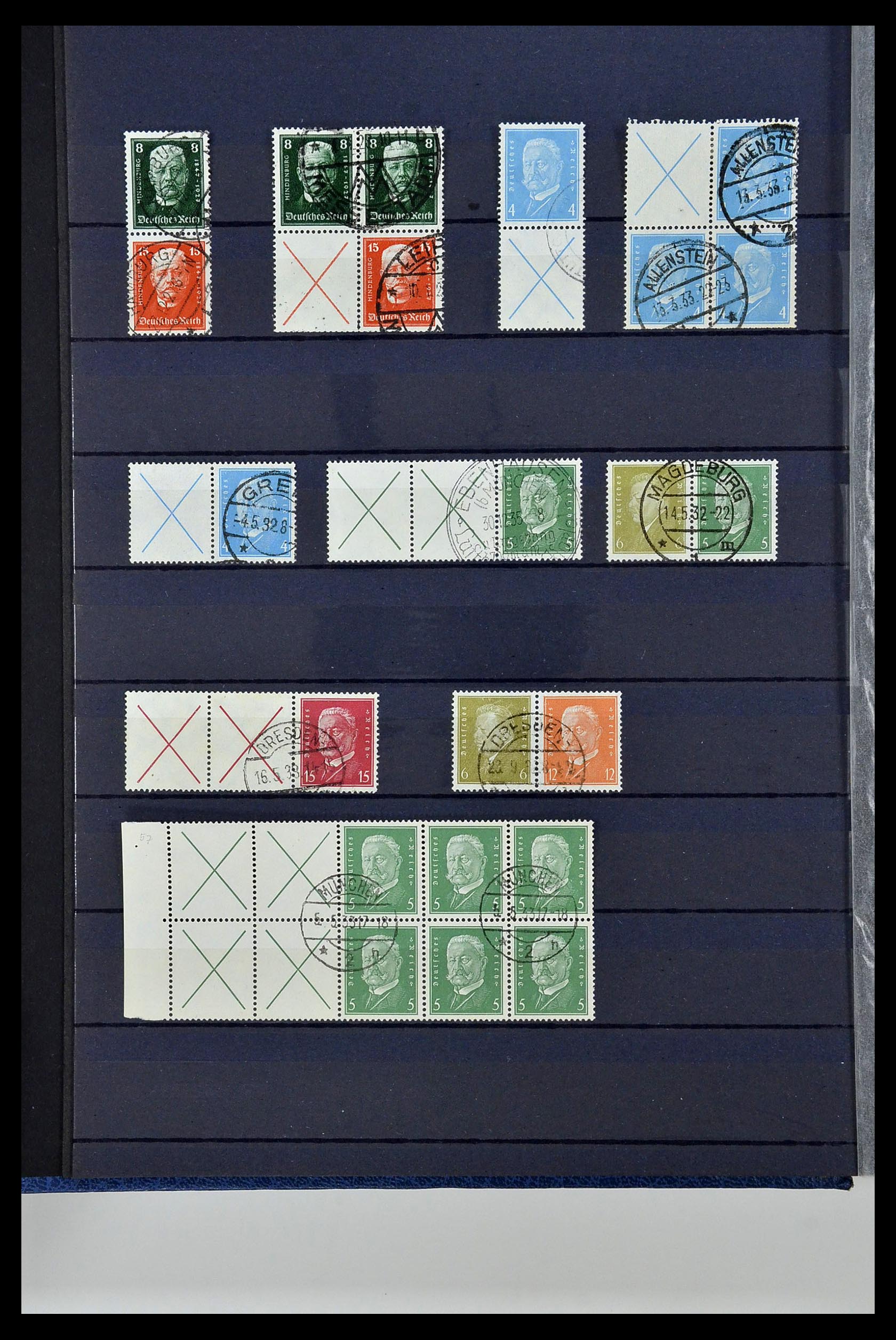 35118 048 - Postzegelverzameling 35118 Duitse Rijk combinaties 1912-1941.