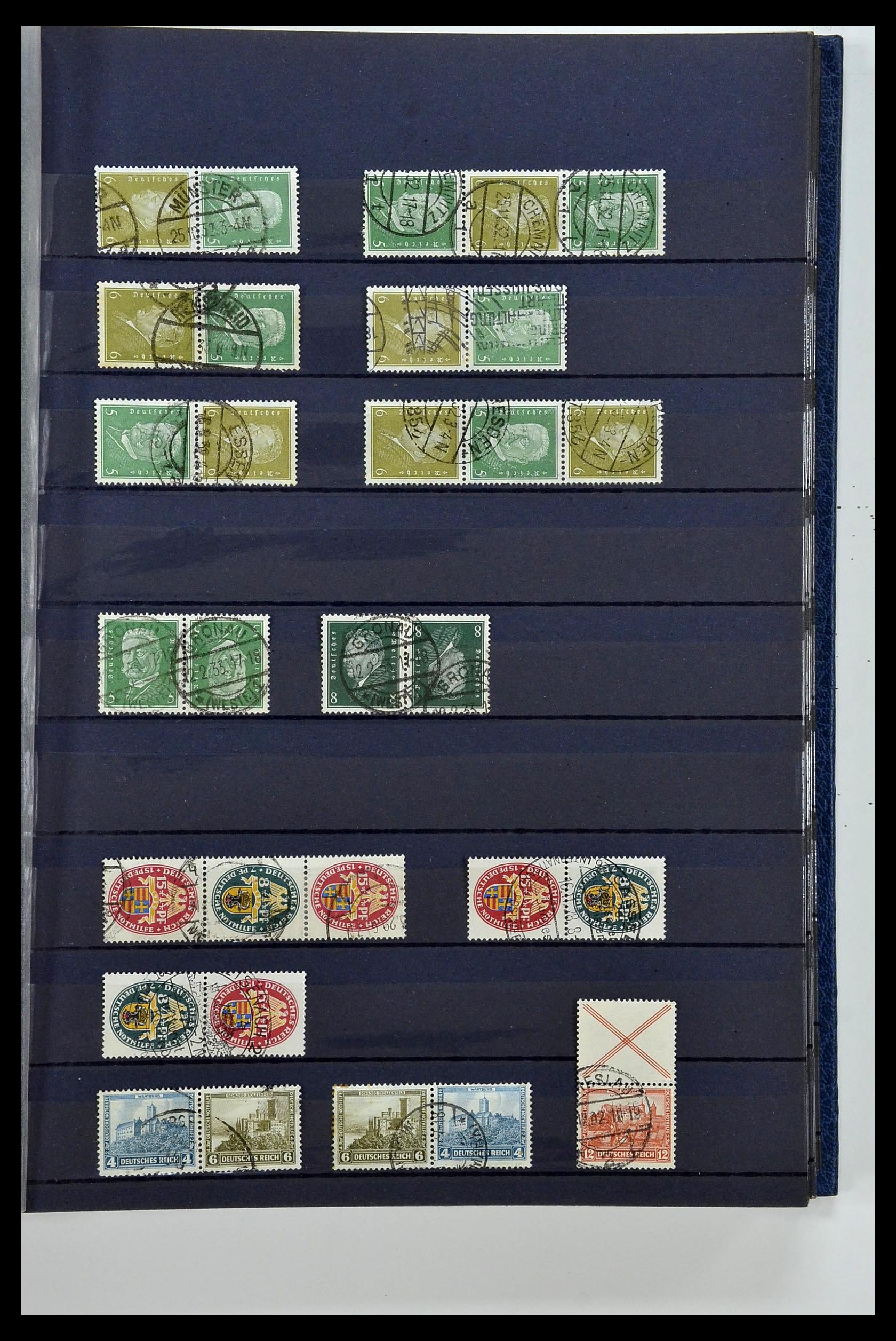35118 049 - Postzegelverzameling 35118 Duitse Rijk combinaties 1912-1941.