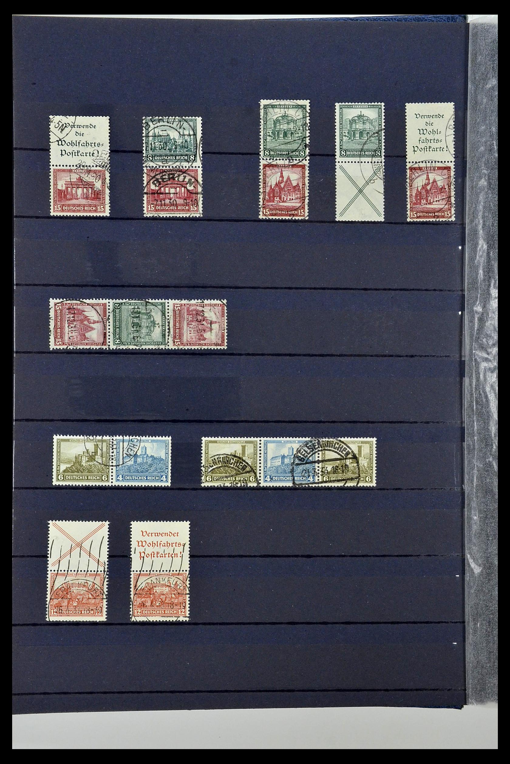 35118 050 - Postzegelverzameling 35118 Duitse Rijk combinaties 1912-1941.