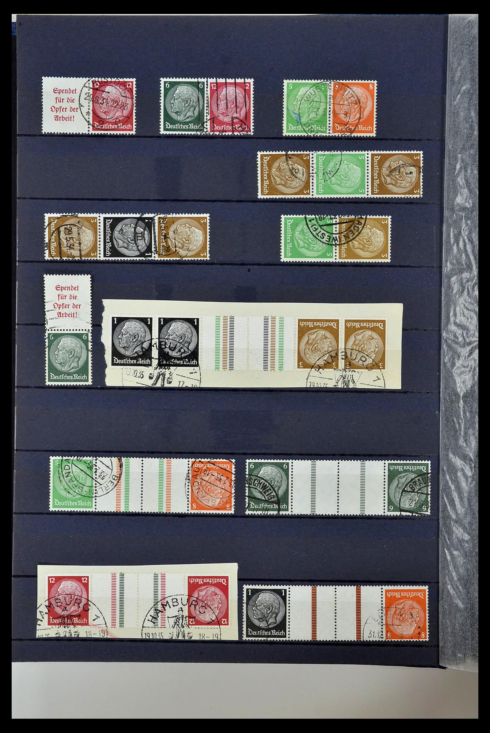 35118 052 - Postzegelverzameling 35118 Duitse Rijk combinaties 1912-1941.