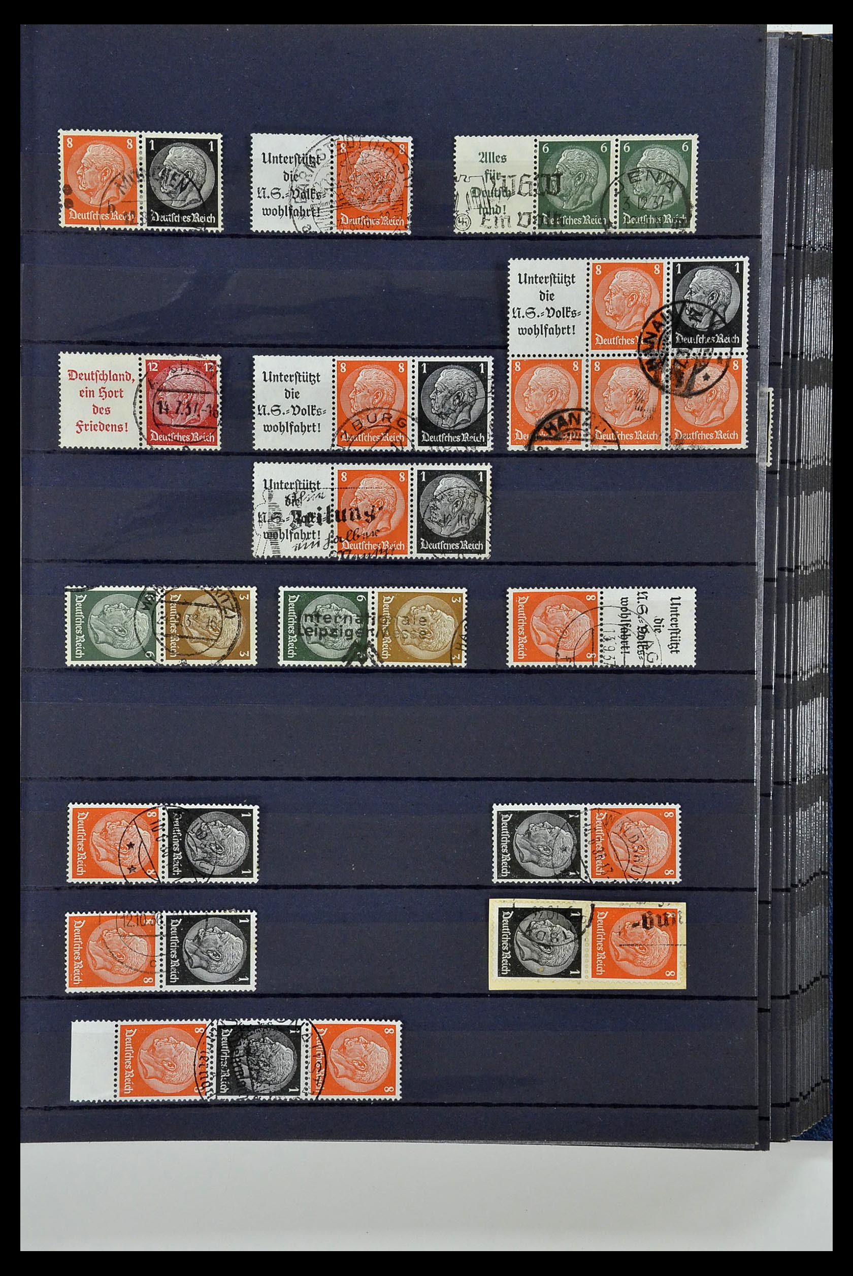 35118 053 - Postzegelverzameling 35118 Duitse Rijk combinaties 1912-1941.