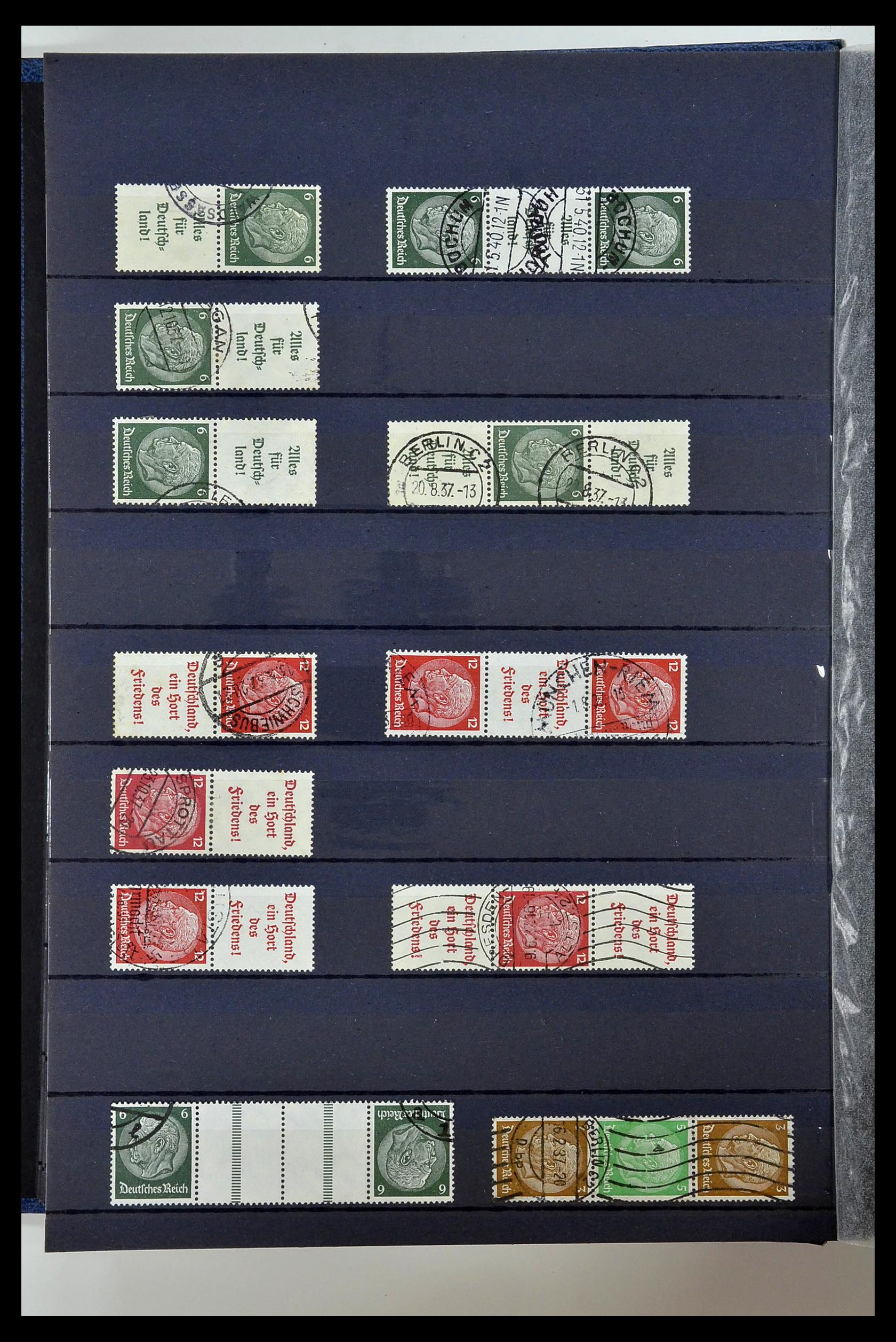 35118 054 - Postzegelverzameling 35118 Duitse Rijk combinaties 1912-1941.
