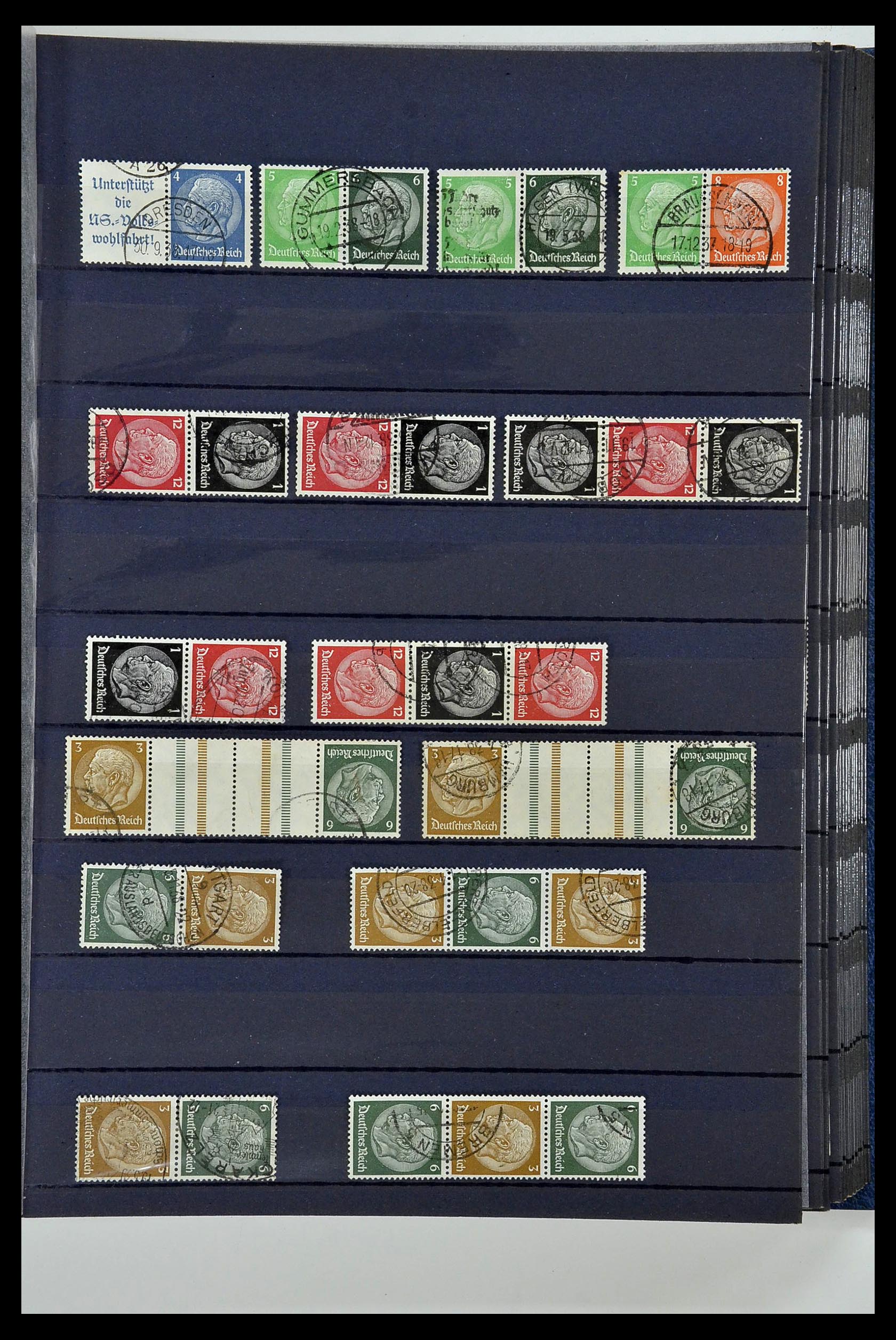 35118 055 - Postzegelverzameling 35118 Duitse Rijk combinaties 1912-1941.