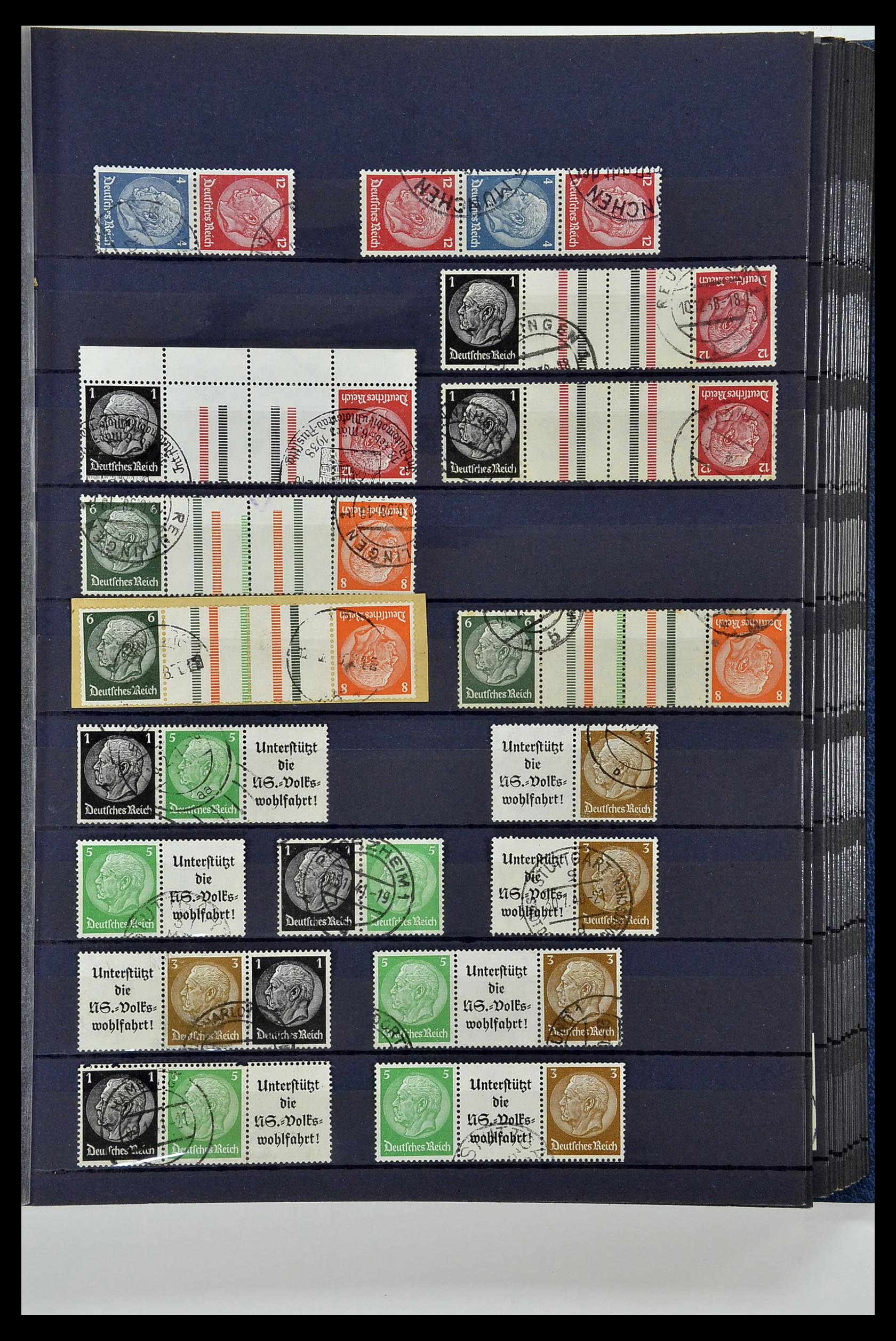 35118 057 - Postzegelverzameling 35118 Duitse Rijk combinaties 1912-1941.