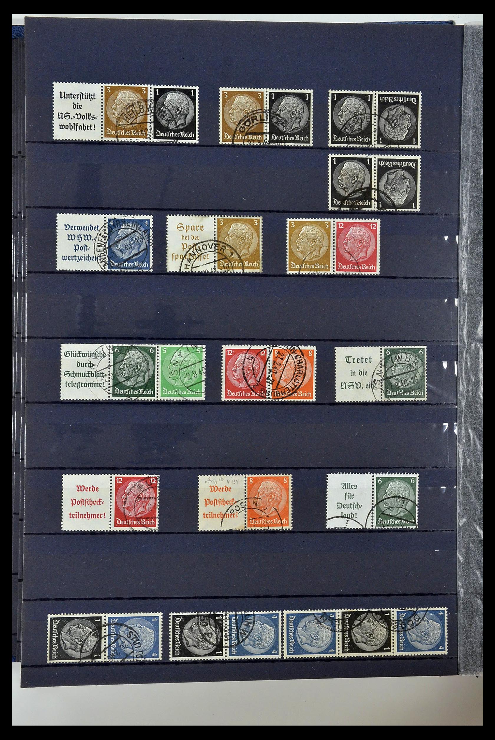 35118 058 - Postzegelverzameling 35118 Duitse Rijk combinaties 1912-1941.