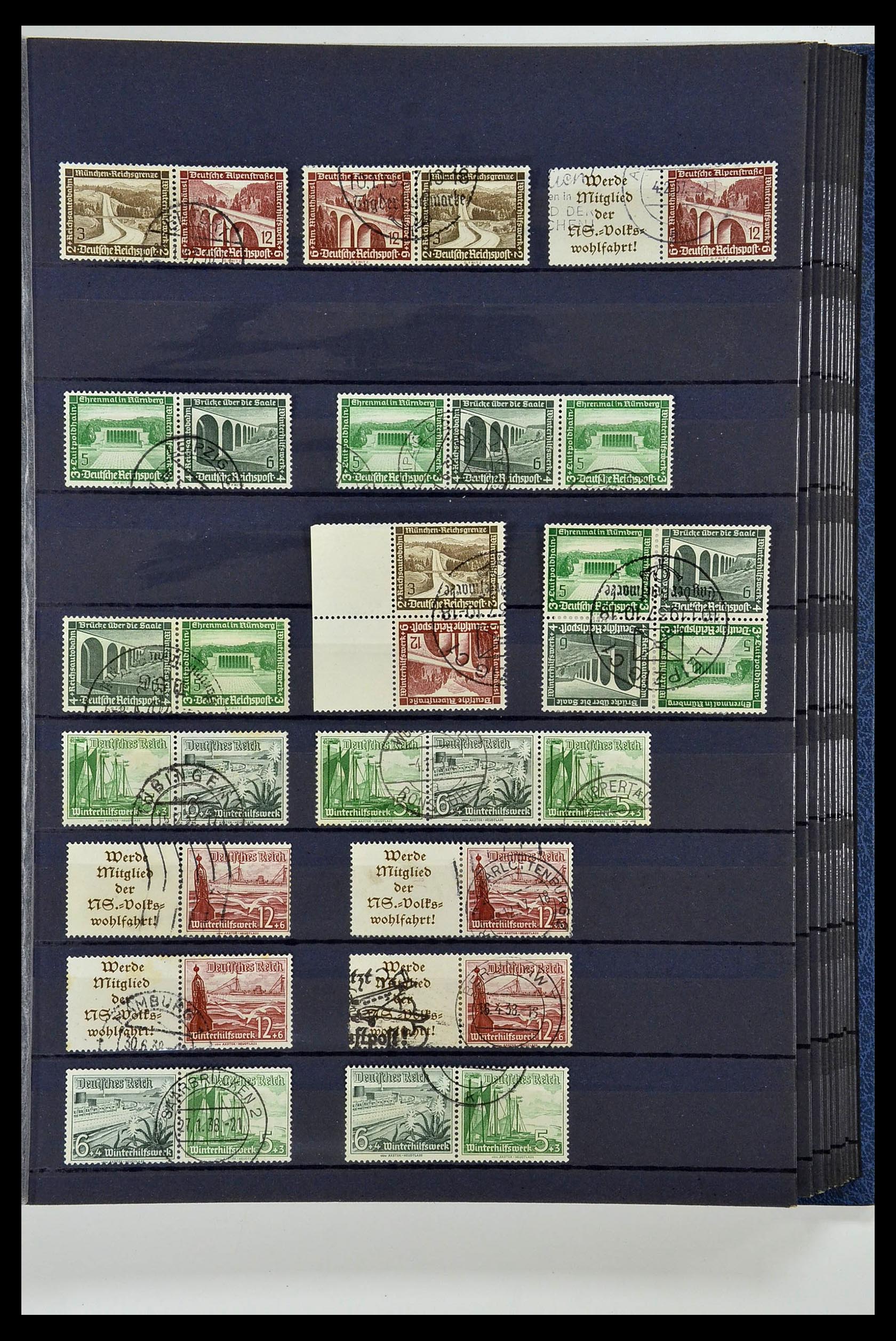 35118 066 - Postzegelverzameling 35118 Duitse Rijk combinaties 1912-1941.