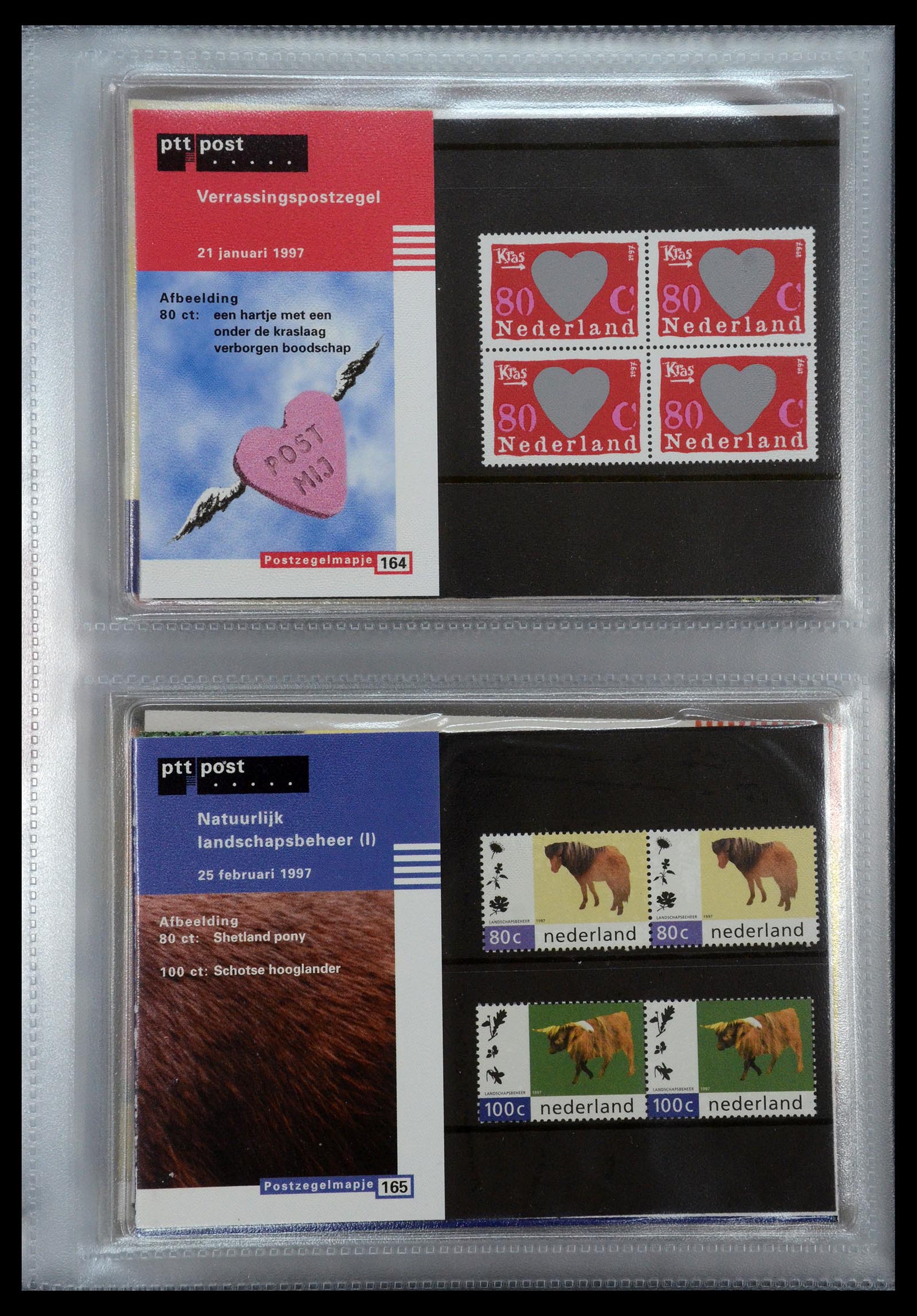 35144 084 - Postzegelverzameling 35144 Nederland PTT mapjes 1982-2021!